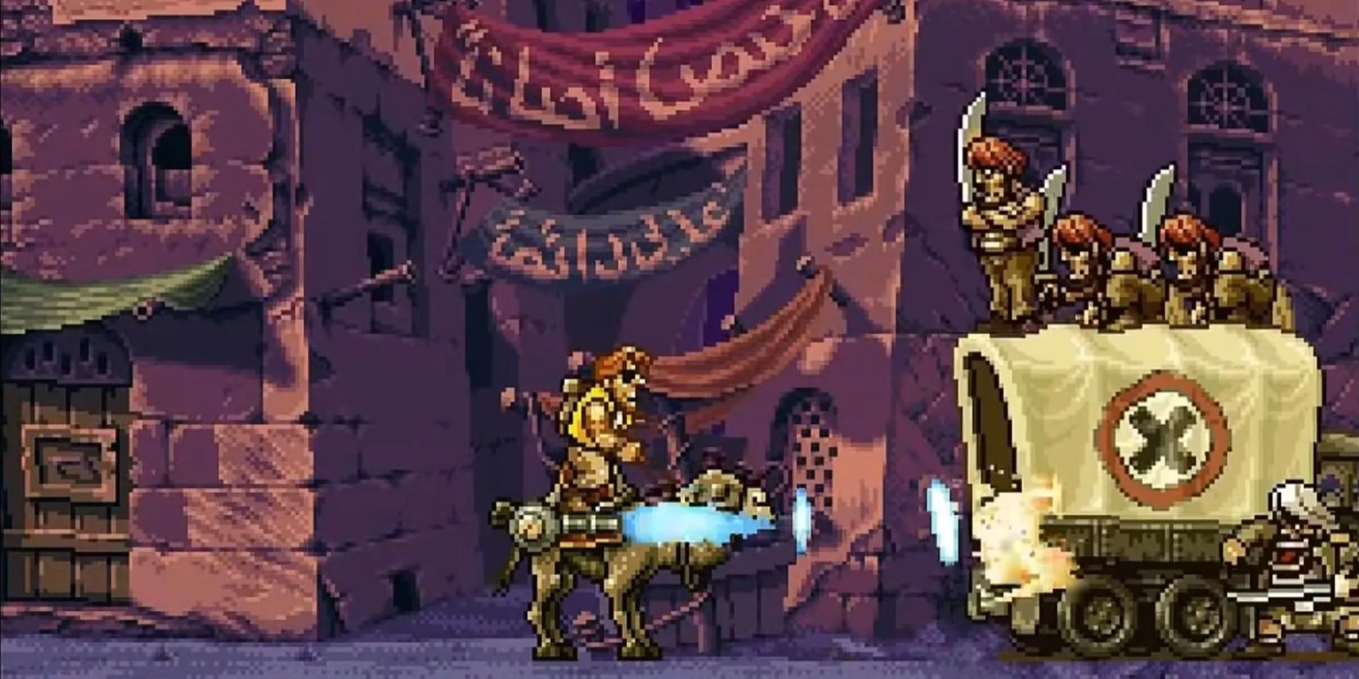 Xe tăng Slug trong gameplay Metal Slug X