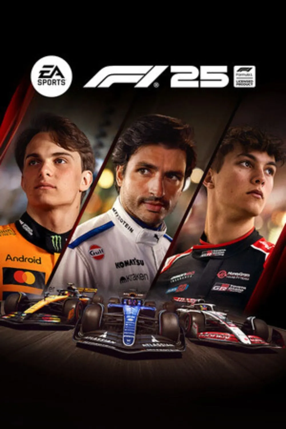 Ảnh bìa chính thức của game F1 25, một trong những IP đua xe trọng điểm của EA