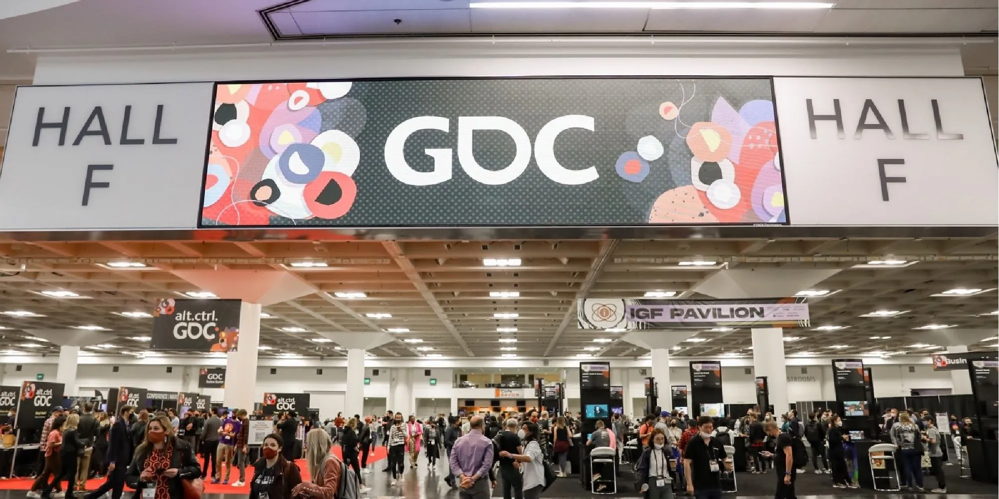 Ảnh chụp nội bộ tại Game Developers Conference 2023, nơi khảo sát cho thấy nhiều nhà phát triển game bị ảnh hưởng bởi sa thải