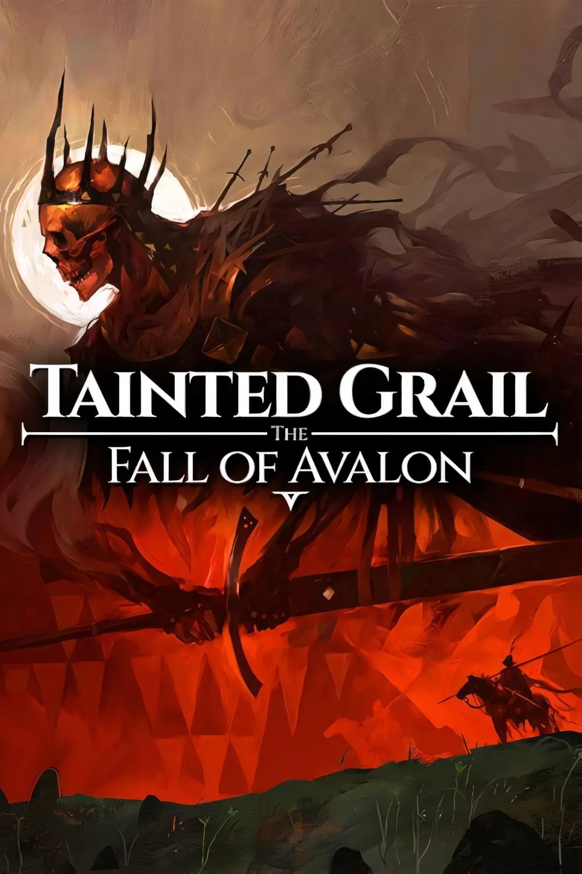 Bìa nghệ thuật chính thức của game Tainted Grail: The Fall of Avalon