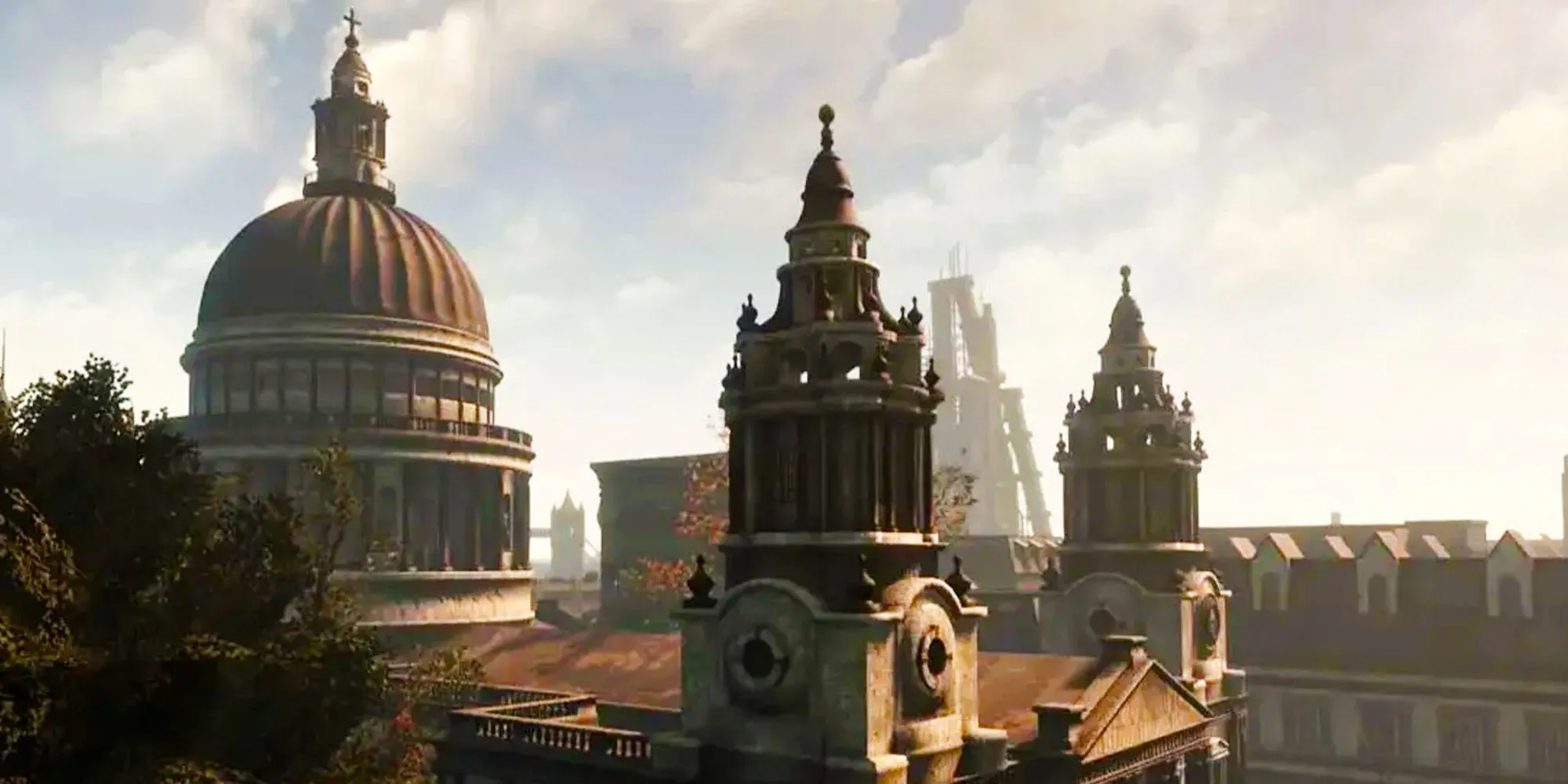 Cảnh quan mang tính biểu tượng landmarks nổi bật như Nhà thờ Saint Paul's trong mod Fallout London