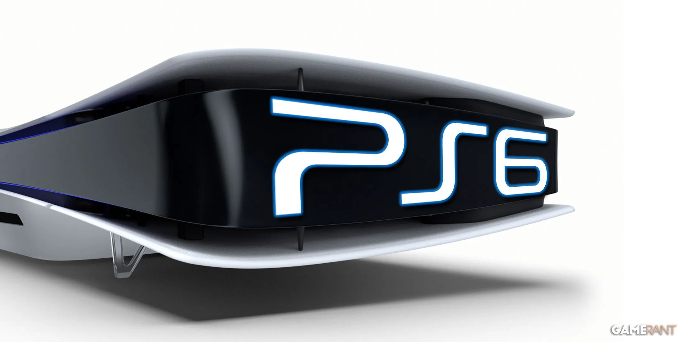Hình ảnh mô phỏng PlayStation 6 (PS6) đặt trên nền máy PlayStation 5 (PS5)