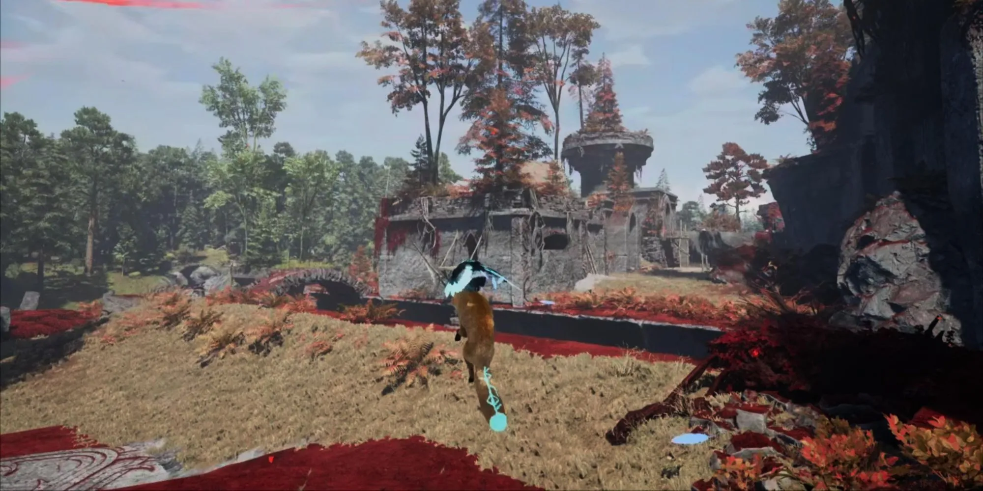 Hình ảnh nhân vật đang khám phá thế giới mở nhàm chán của Spirit of the North 2, minh họa gameplay khám phá
