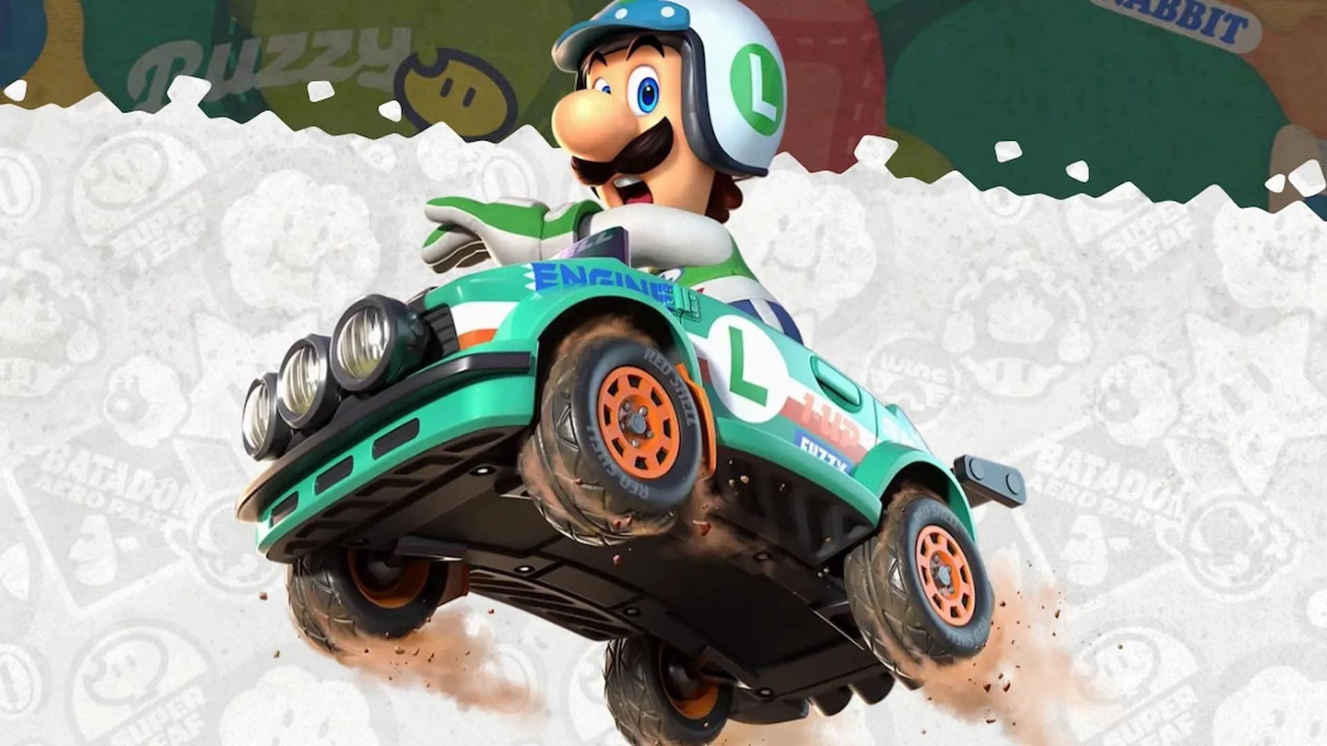 Hình ảnh nhân vật Luigi trong Mario Kart World