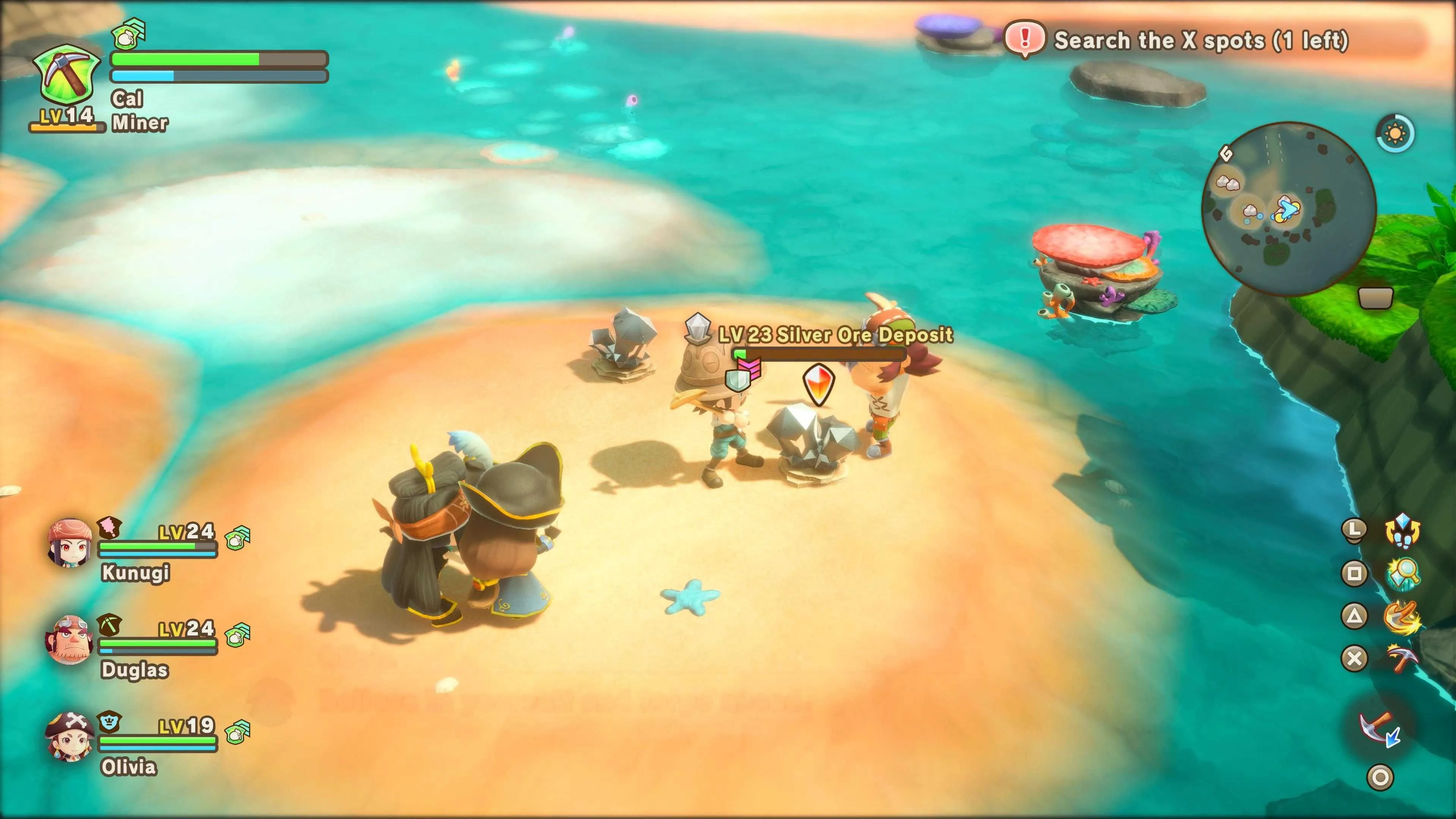 Hoạt động khai thác quặng trong Fantasy Life I