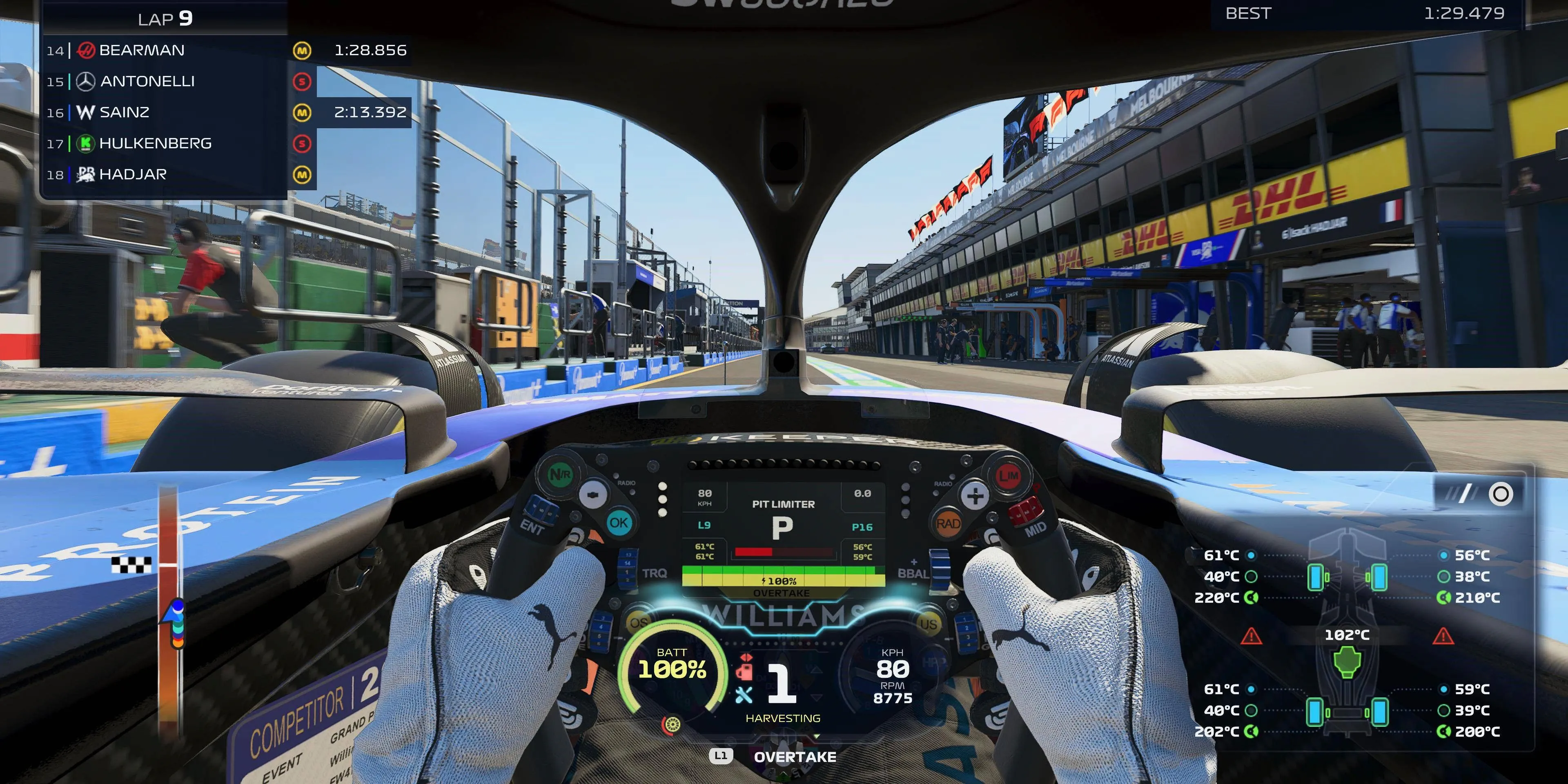 Màn hình gameplay đẹp mắt của F1 25, tựa game đua xe nổi bật do Codemasters phát triển dưới trướng EA Sports