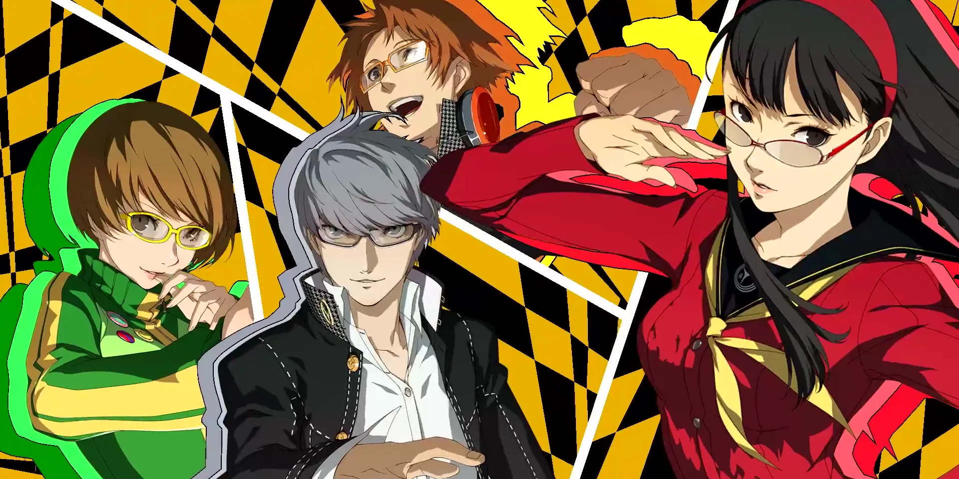 Diễn Viên Lồng Tiếng Persona 4 Tiếp Tục Lên Tiếng Về Bản Remake Tin Đồn 1 Nhóm nhân vật chính Persona 4 Golden cùng nhau trong TV World