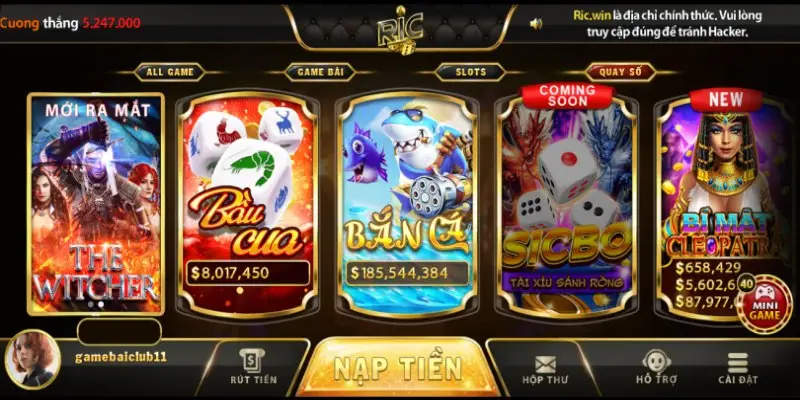 Ricwin – Nền tảng cho cược thủ yêu thích sự chuyên nghiệp