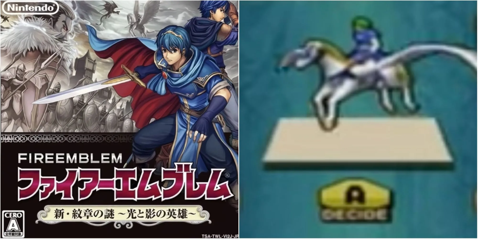 Ảnh bìa Fire Emblem New Mystery Of The Emblem với nữ kỵ sĩ Pegasus