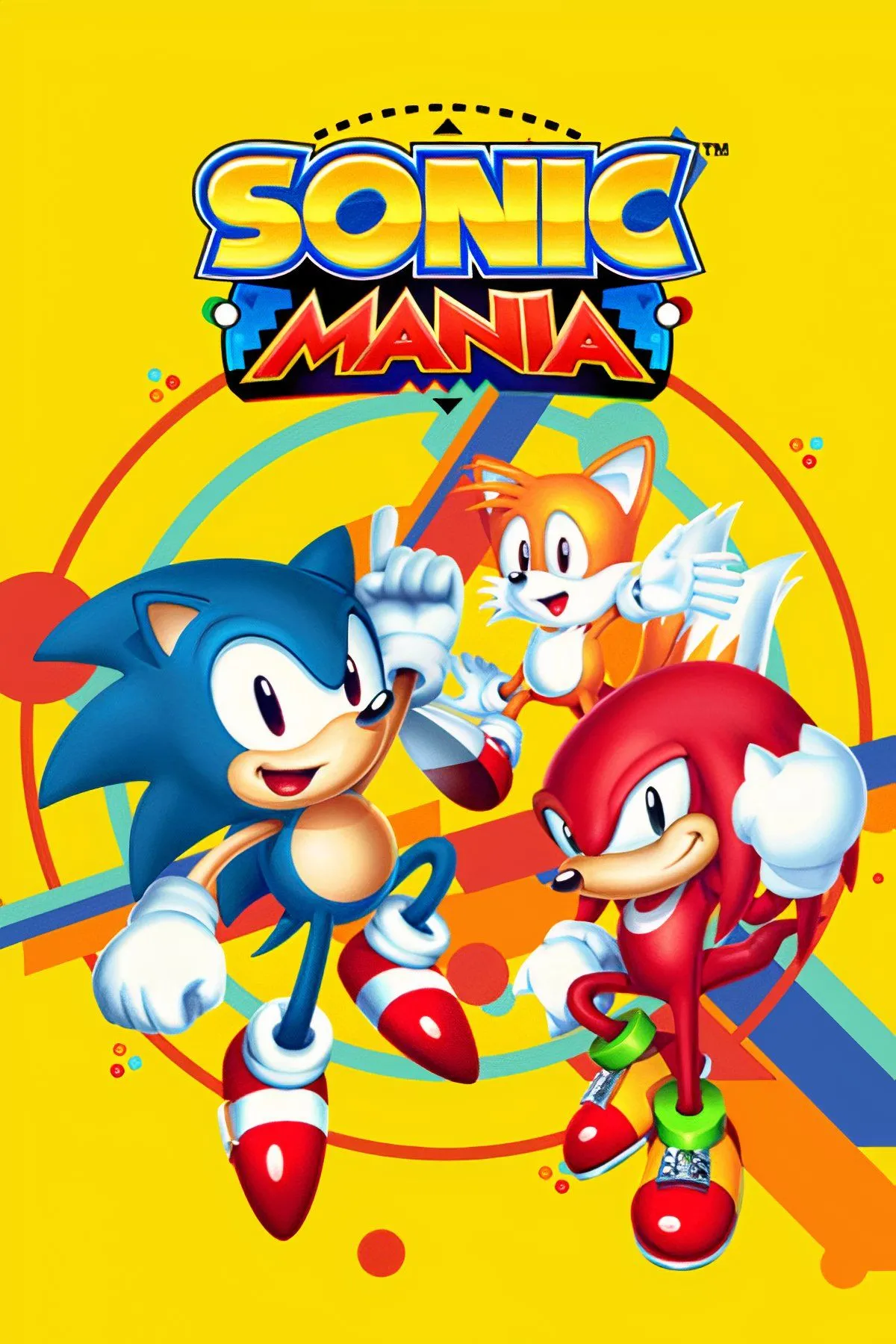 Ảnh bìa Sonic Mania, một tựa game 2D kinh điển với đồ họa pixel