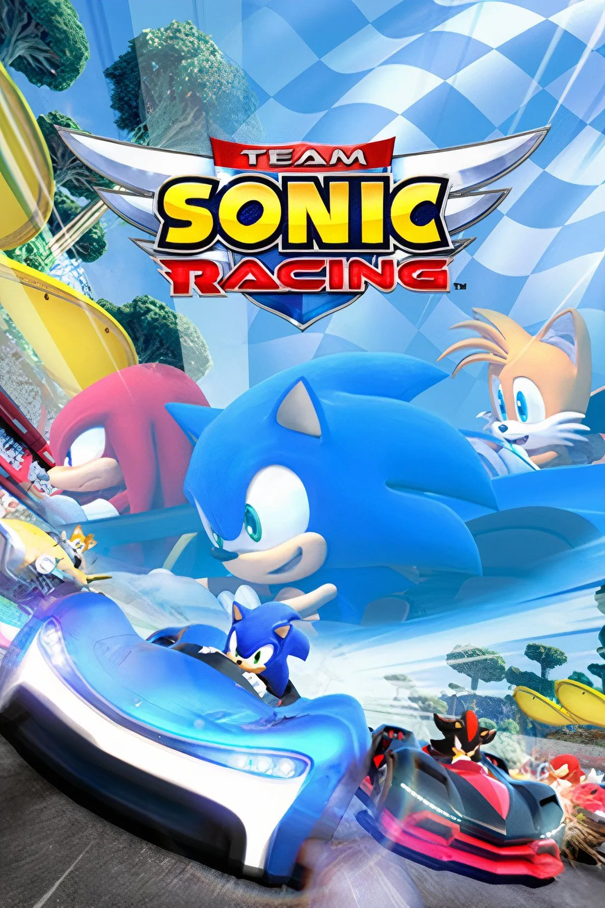 Ảnh bìa Team Sonic Racing, game đua xe đồng đội độc đáo trong vũ trụ Sonic