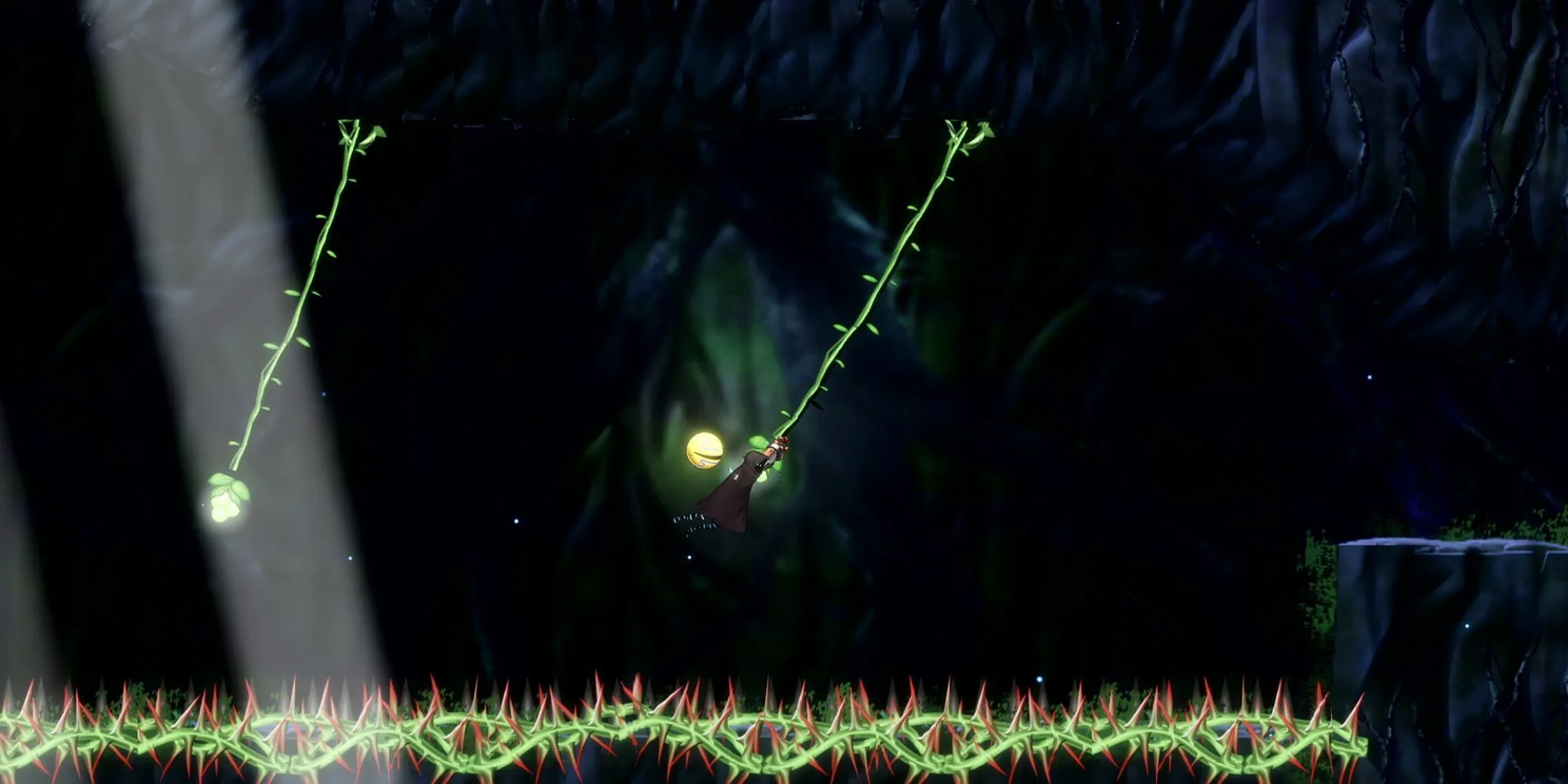 Ảnh màn chơi platforming trong game Shadow Labyrinth