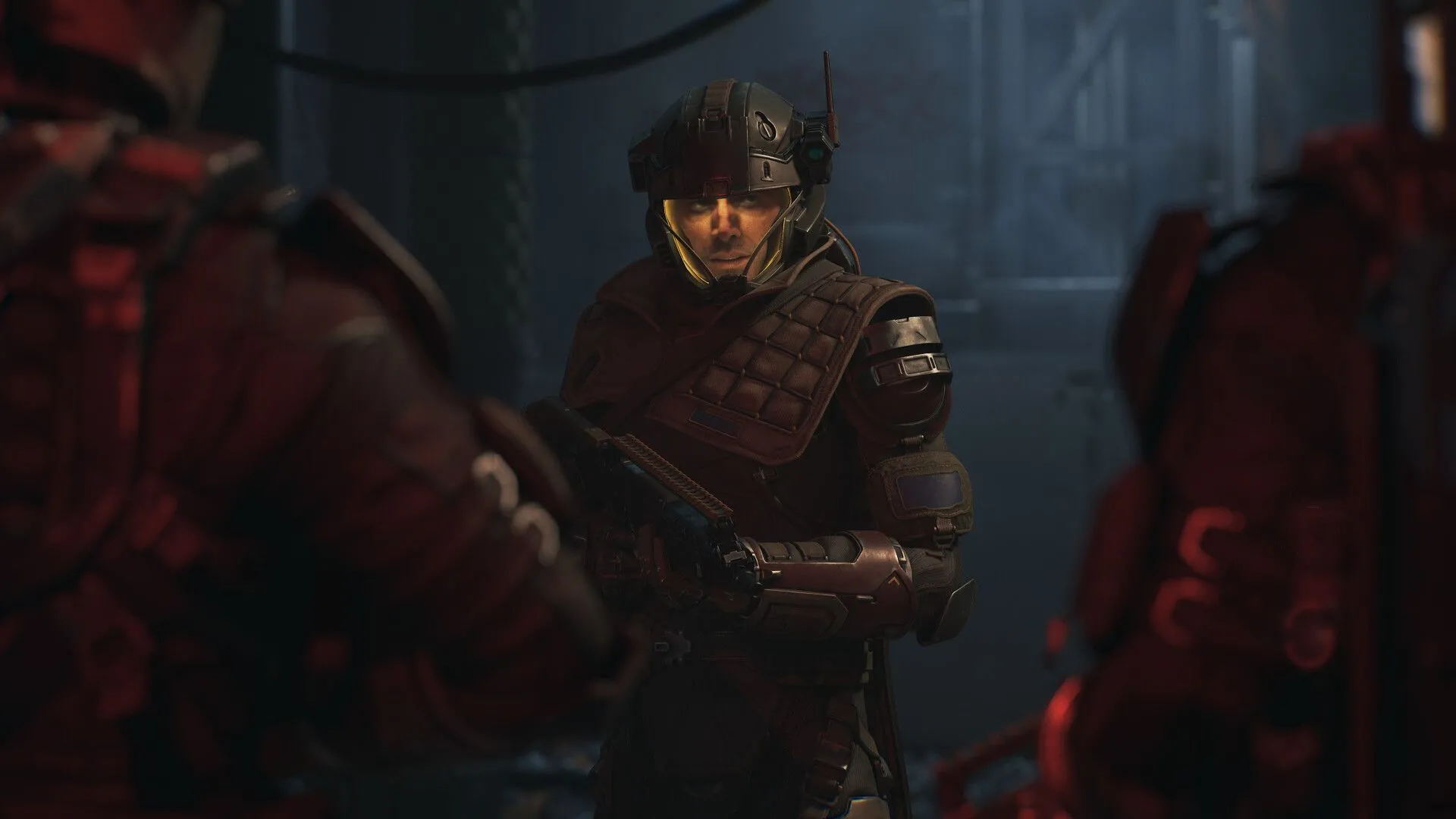 Ba nhân vật đồng hành trong The Expanse: Osiris Reborn, tượng trưng cho chiều sâu mối quan hệ và khả năng tương tác của game.