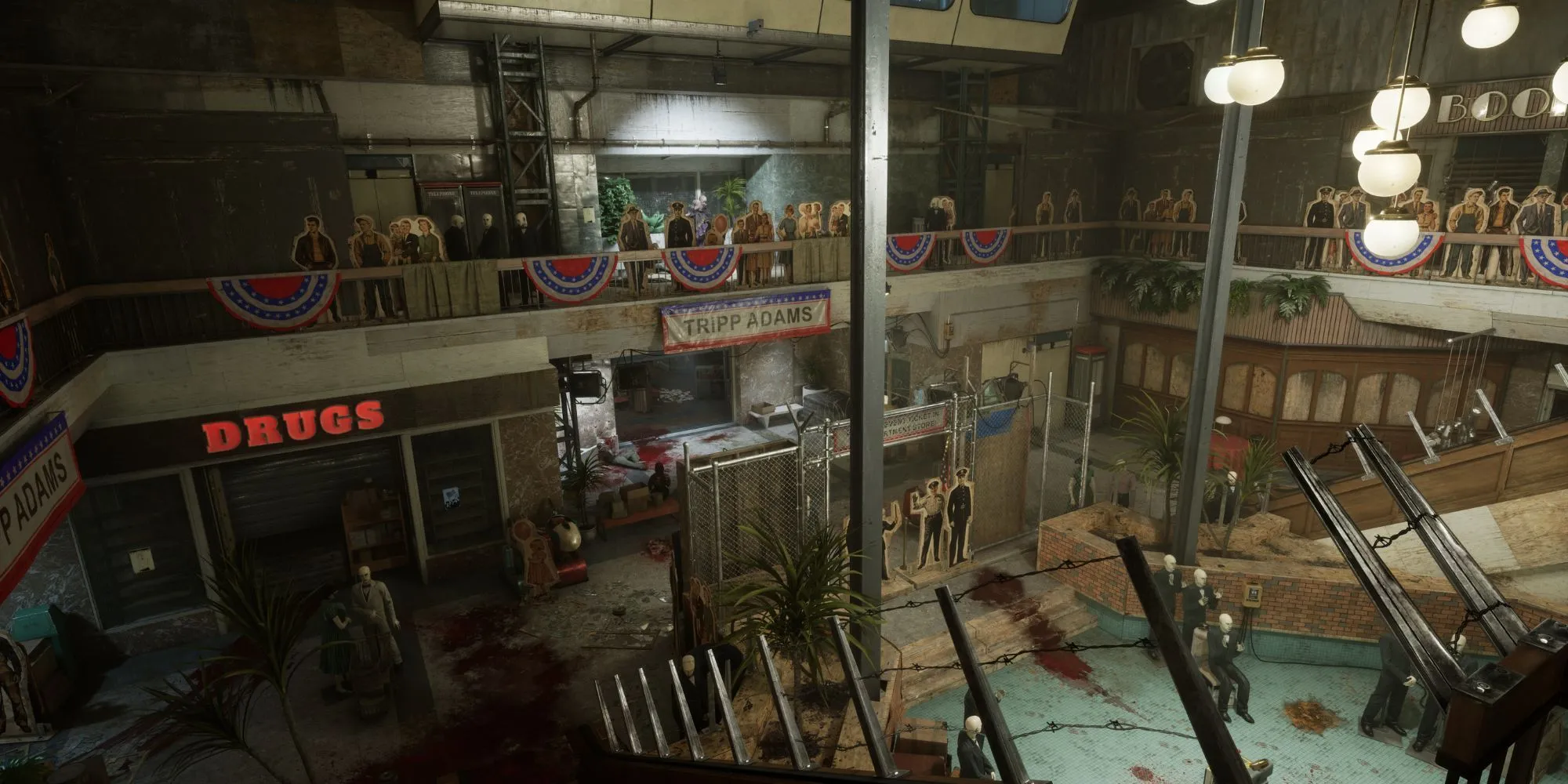 Bản đồ trung tâm thương mại bỏ hoang trong The Outlast Trials Season 4, nơi nỗi sợ hãi ẩn mình