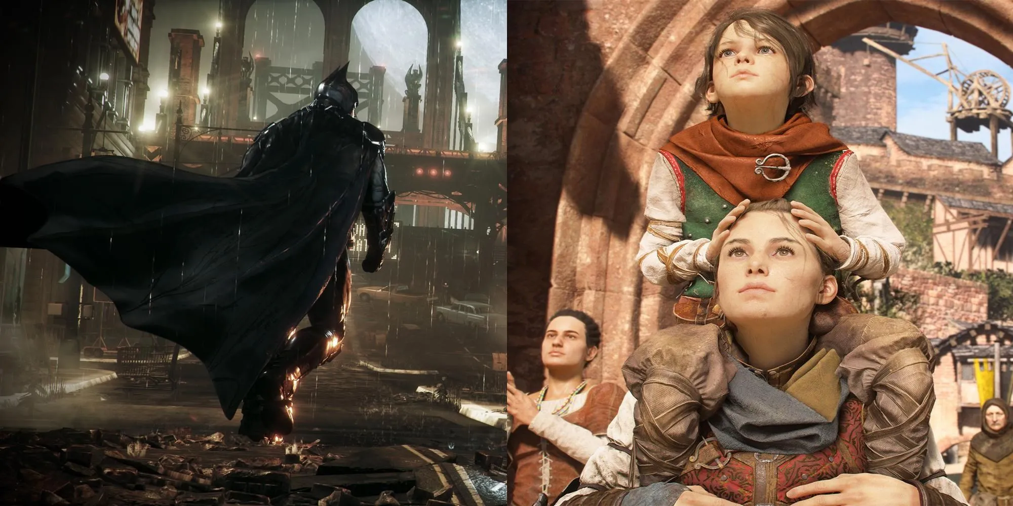 Batman Arkham Knight và A Plague Tale Requiem, đại diện cho những trải nghiệm chơi đơn xuất sắc trên Xbox Game Pass