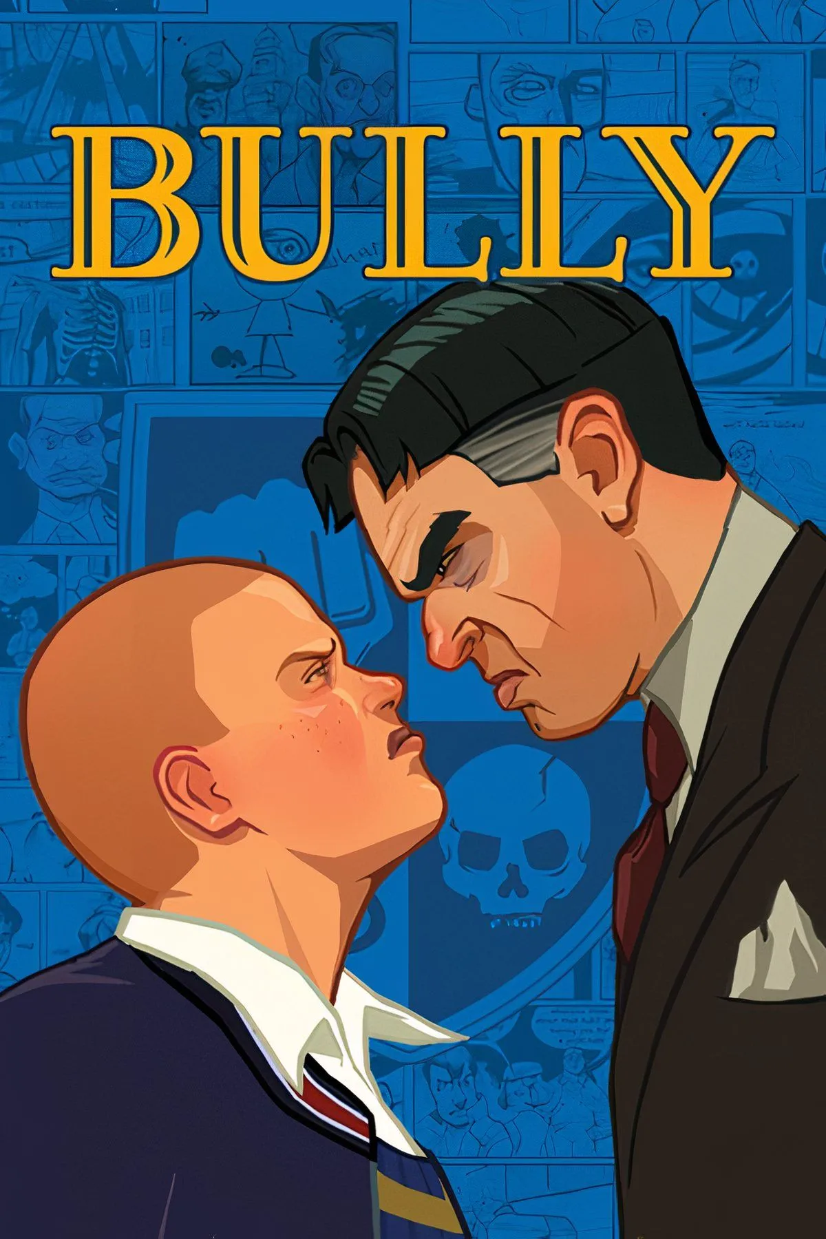 Bìa game Bully của Rockstar, nơi nhân vật chính Jimmy có thể tán tỉnh nhiều học sinh nữ trong trường.