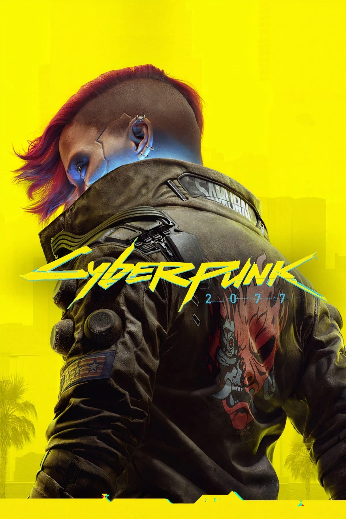 Bìa game Cyberpunk 2077 với V và Johnny Silverhand, khắc họa thế giới dystopian và cuộc đấu tranh giành lại bản ngã.