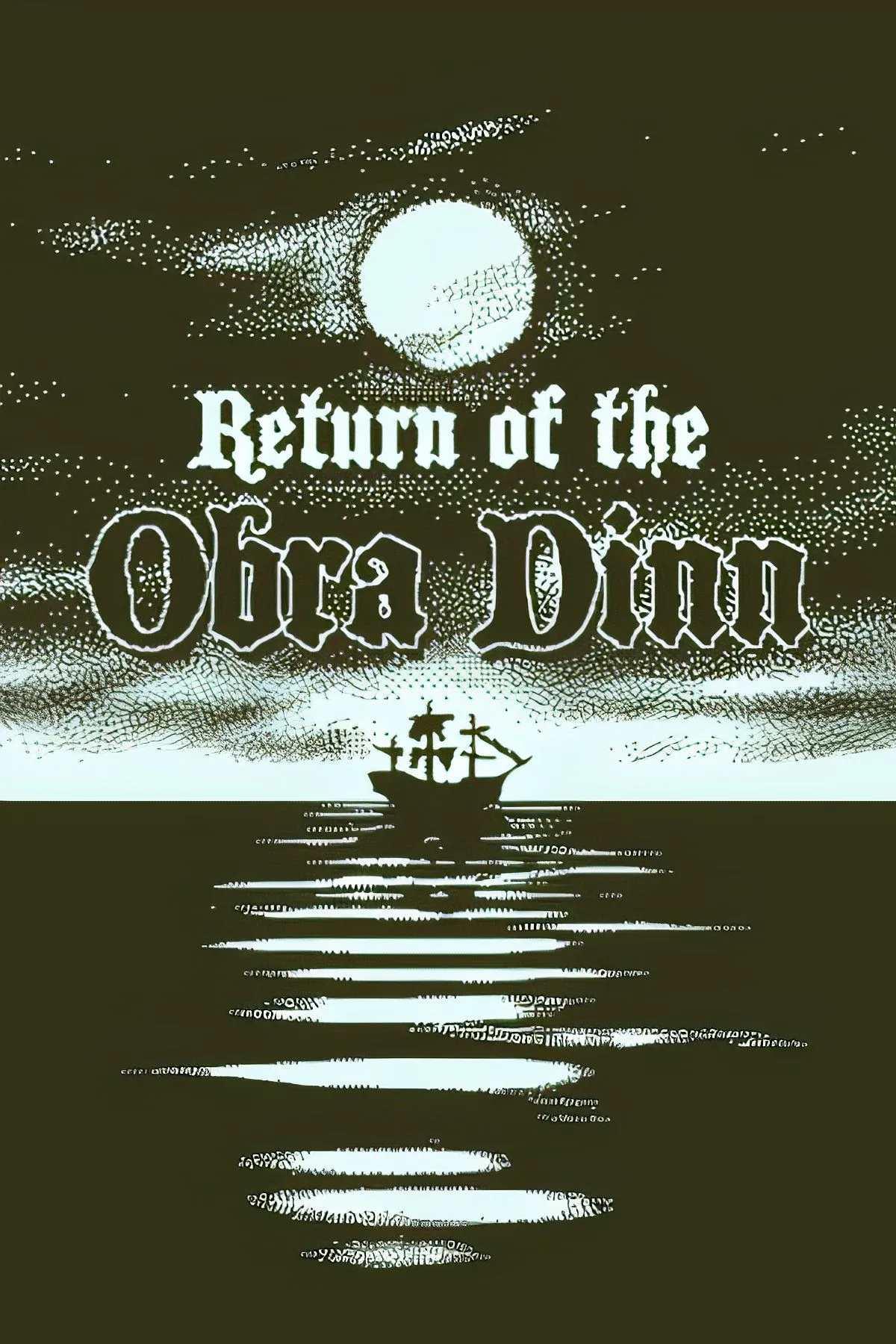 Bìa game Return of the Obra Dinn với phong cách đồ họa độc đáo