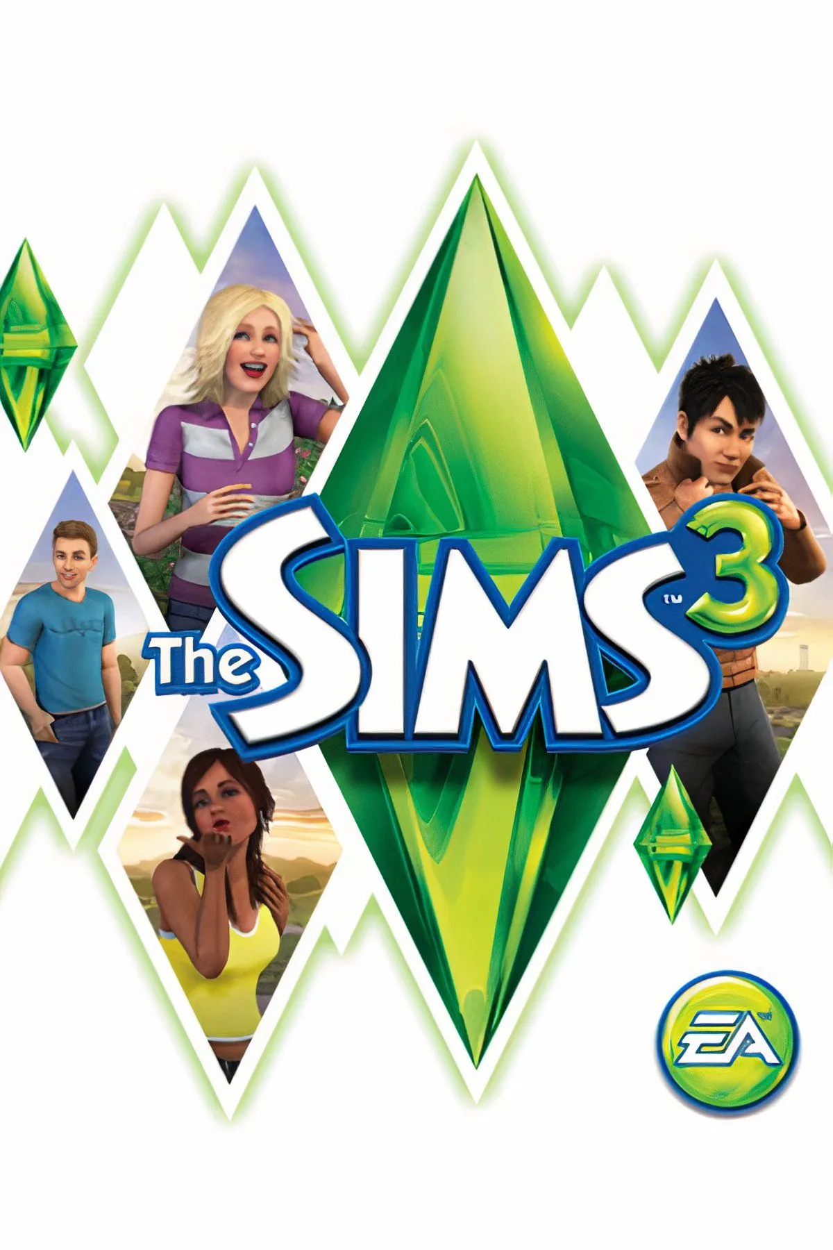 Bìa game The Sims 3, nơi người chơi tự do xây dựng cuộc sống ảo, bao gồm cả việc duy trì nhiều mối quan hệ tình cảm phức tạp.
