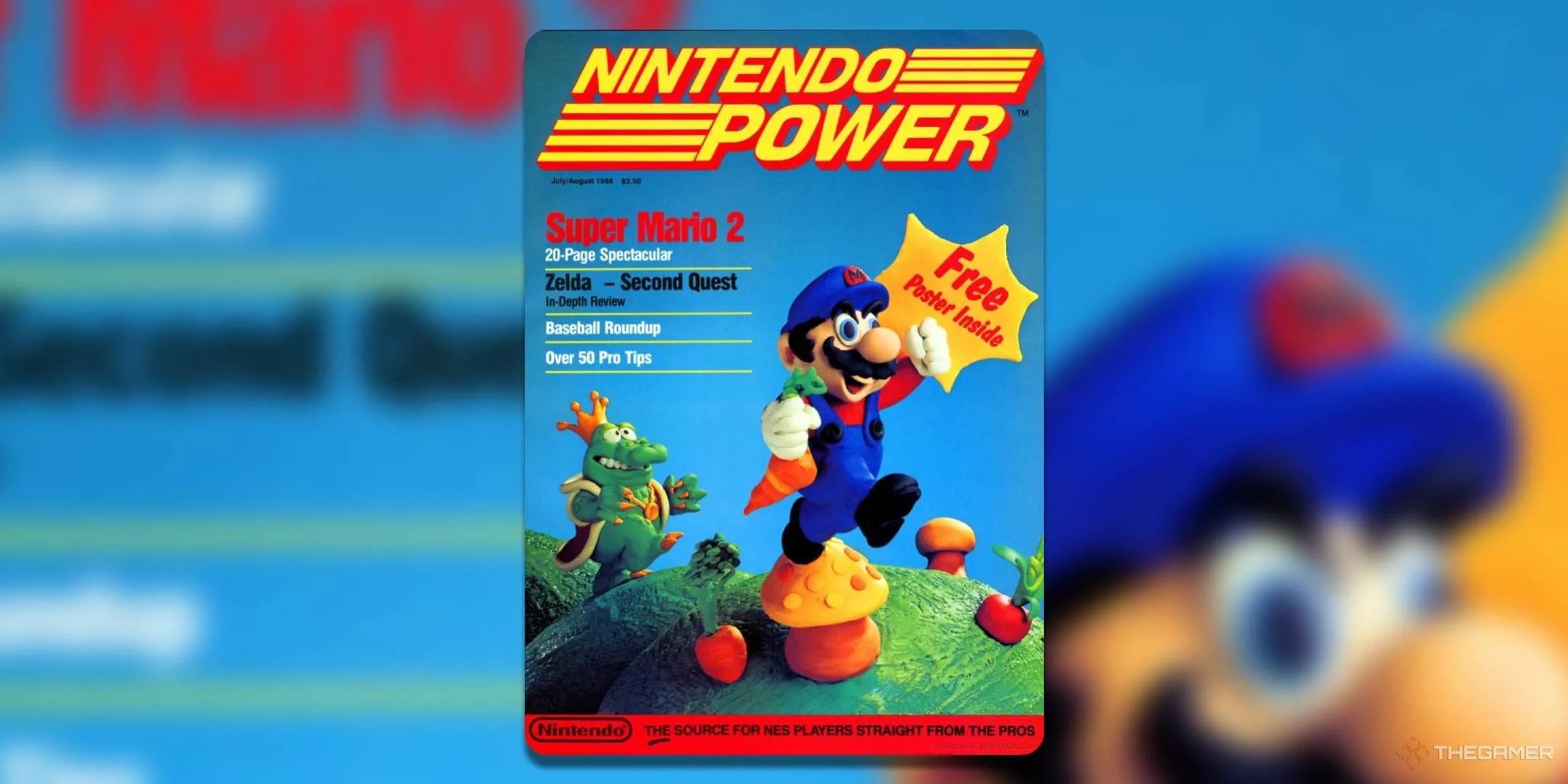 Bìa số đầu tiên của tạp chí Nintendo Power, Vol 1 (tháng 7/1988), với hình ảnh Mario và Wart từ Super Mario Bros 2.