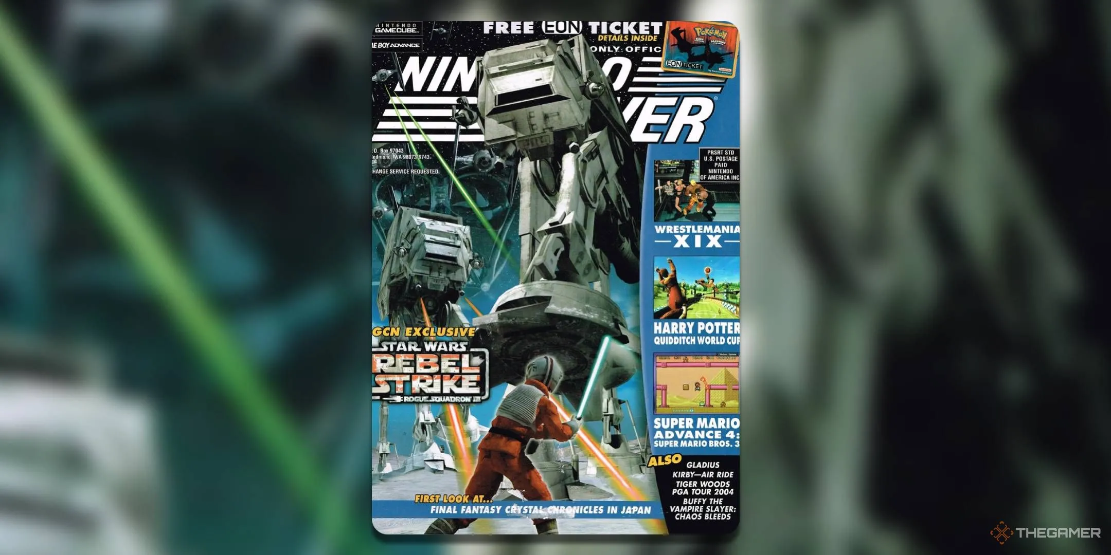 Bìa tạp chí Nintendo Power số 173 (tháng 11/2003) với chủ đề Star Wars Rebel Strike, nổi tiếng nhờ tặng kèm Eon Cards quý hiếm.