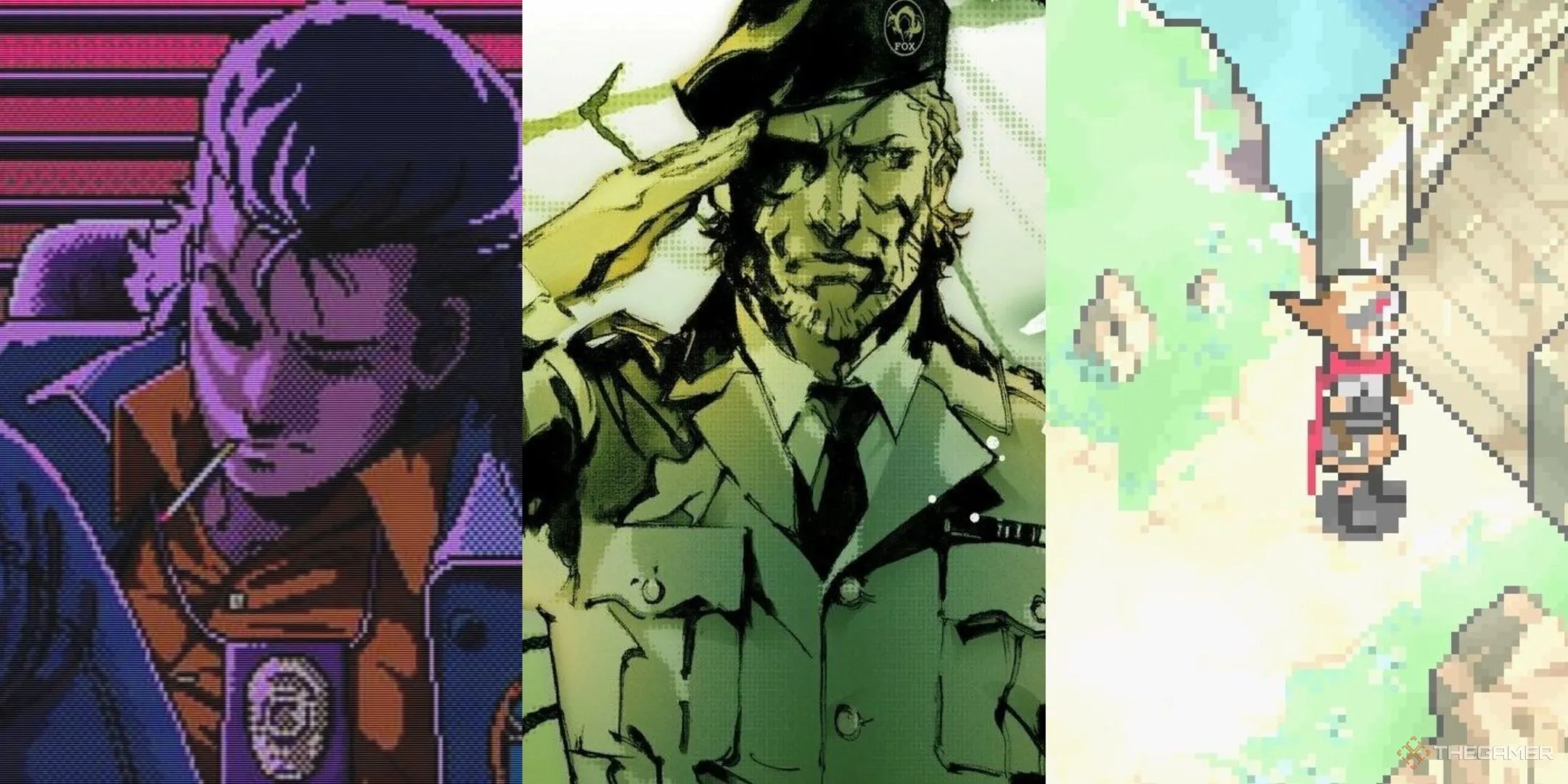 Bộ sưu tập nhân vật tiêu biểu trong các tựa game đình đám của Hideo Kojima: Policenauts, Metal Gear Solid 3 và Boktai