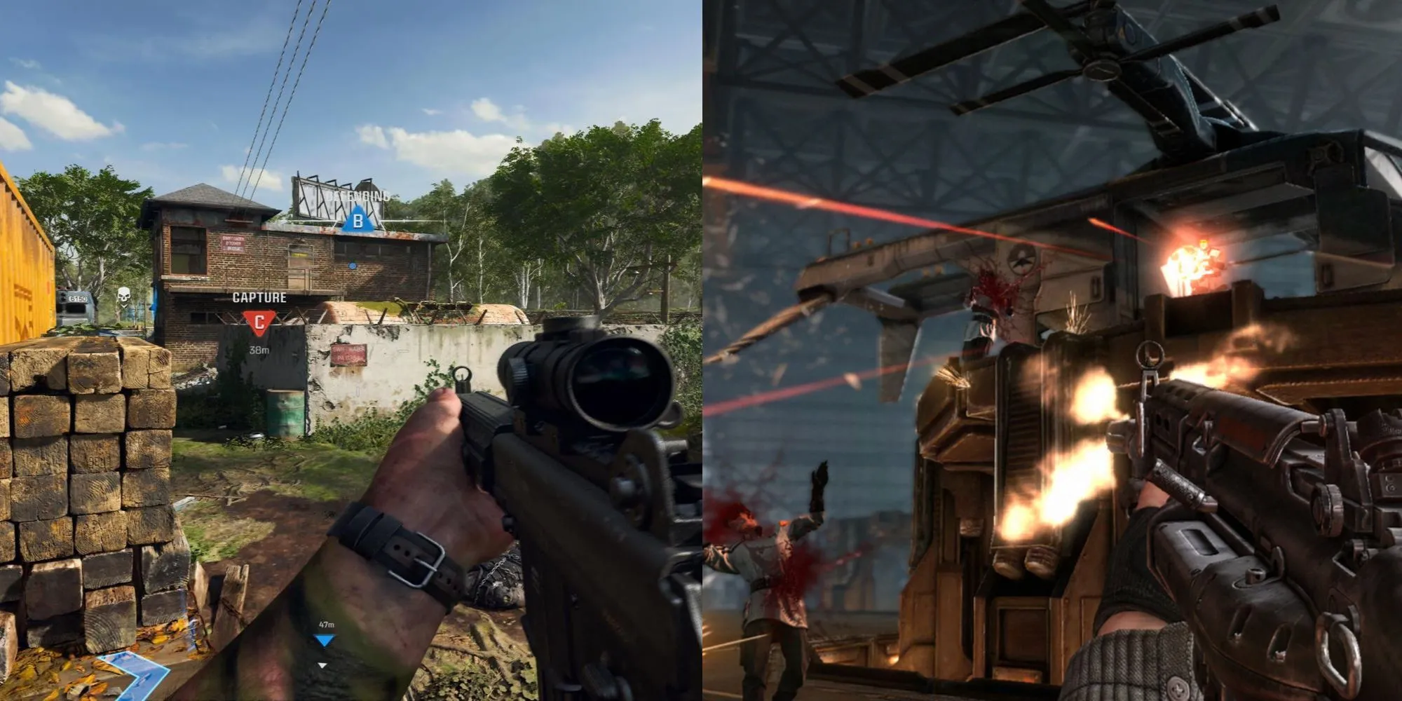 Call of Duty Black Ops 6 và Wolfenstein The New Order, minh họa các tựa game FPS đình đám trên Xbox Game Pass