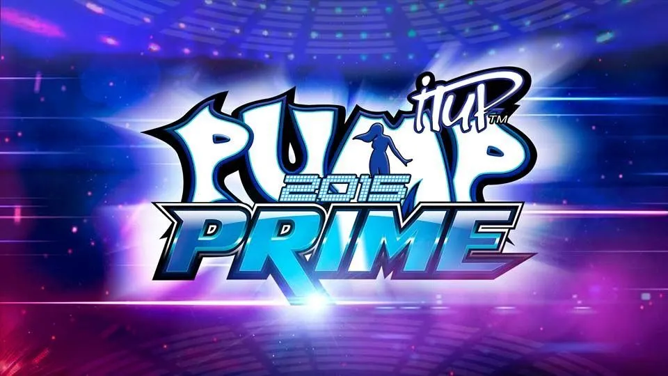 Giao diện chơi game Pump It Up với các mũi tên góc và trung tâm, thể hiện phong cách vũ đạo đặc trưng.