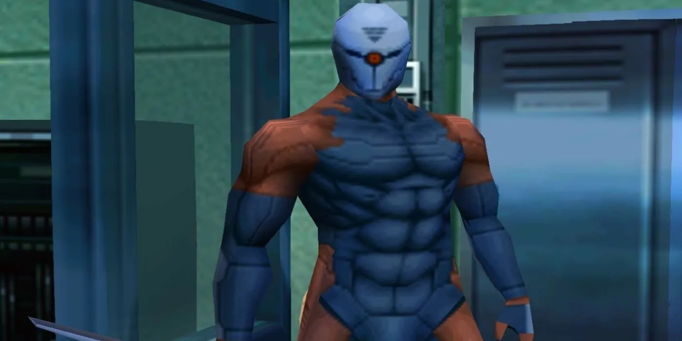 Hình ảnh Grey Fox, người hùng bí ẩn trong bộ giáp cyborg từ Metal Gear Solid 1