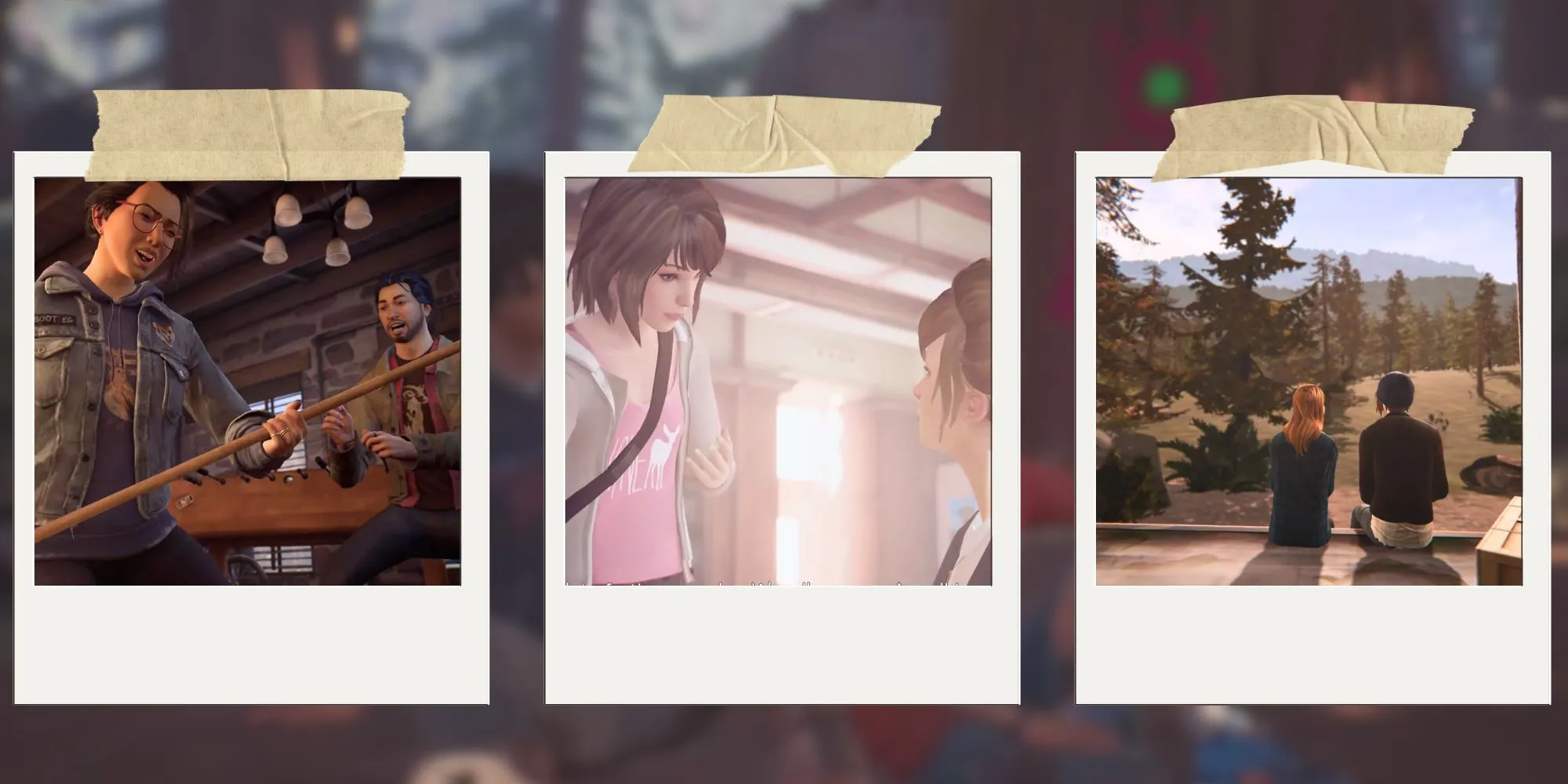 Hình ảnh tổng hợp các tựa game trong series Life is Strange, thể hiện sự đa dạng về phong cách nghệ thuật và nhân vật cốt lõi