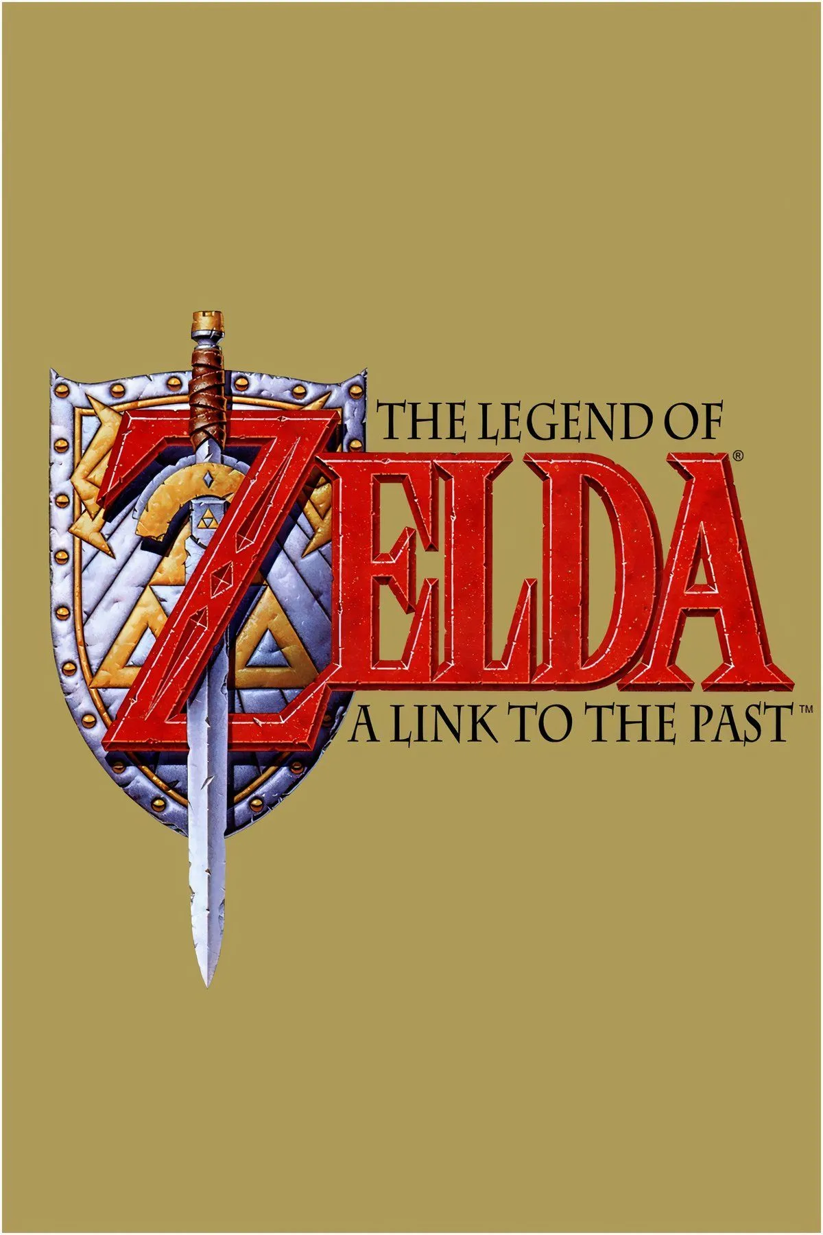 Link cầm thanh kiếm và khiên trong thế giới 2D của The Legend of Zelda: A Link to the Past, một biểu tượng của dòng game phiêu lưu kinh điển của Nintendo.