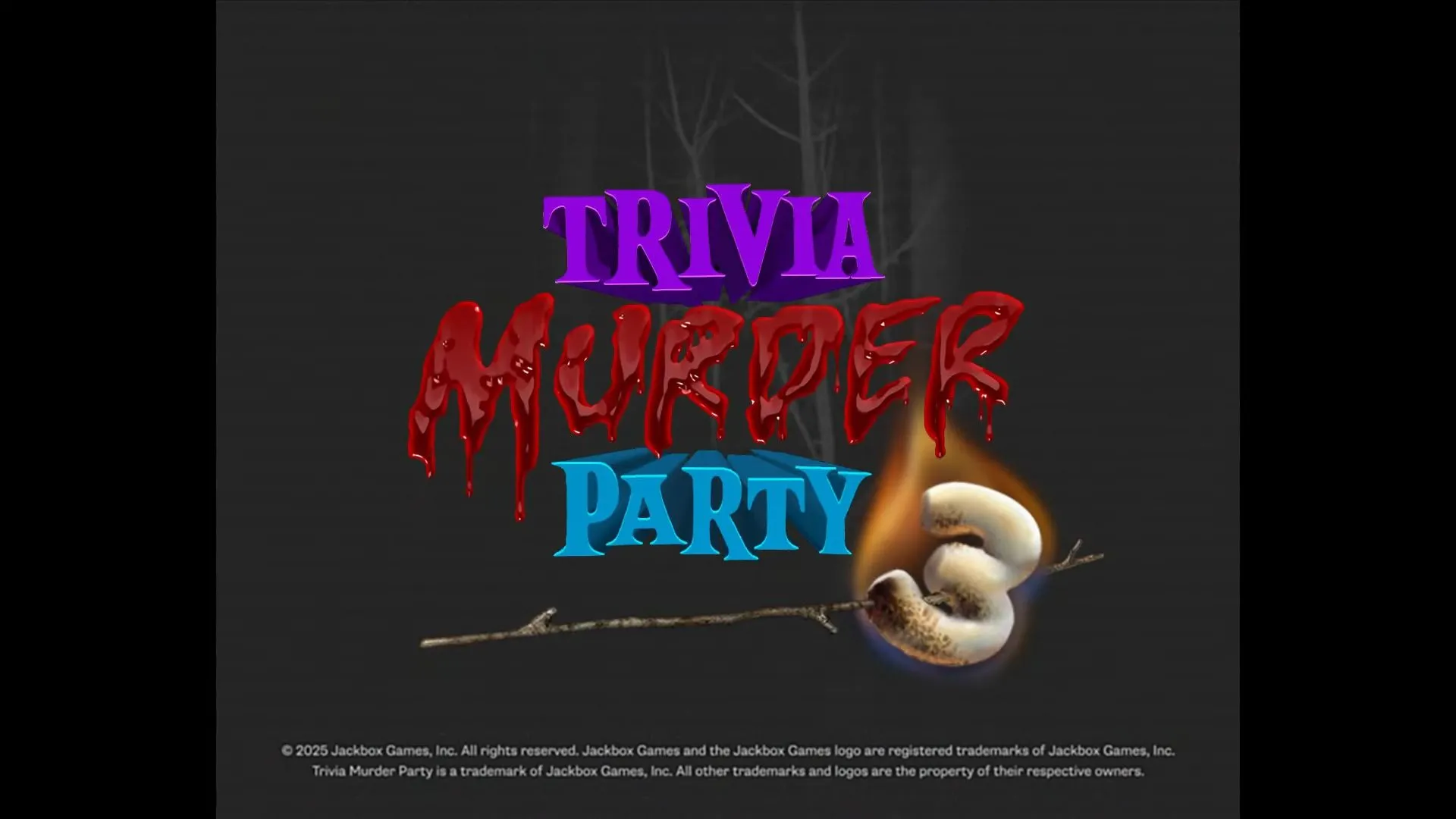 Logo Trivia Murder Party 3 công bố dời lịch phát hành sang năm 2026, nhấn mạnh dự án đầy tham vọng của Jackbox Games