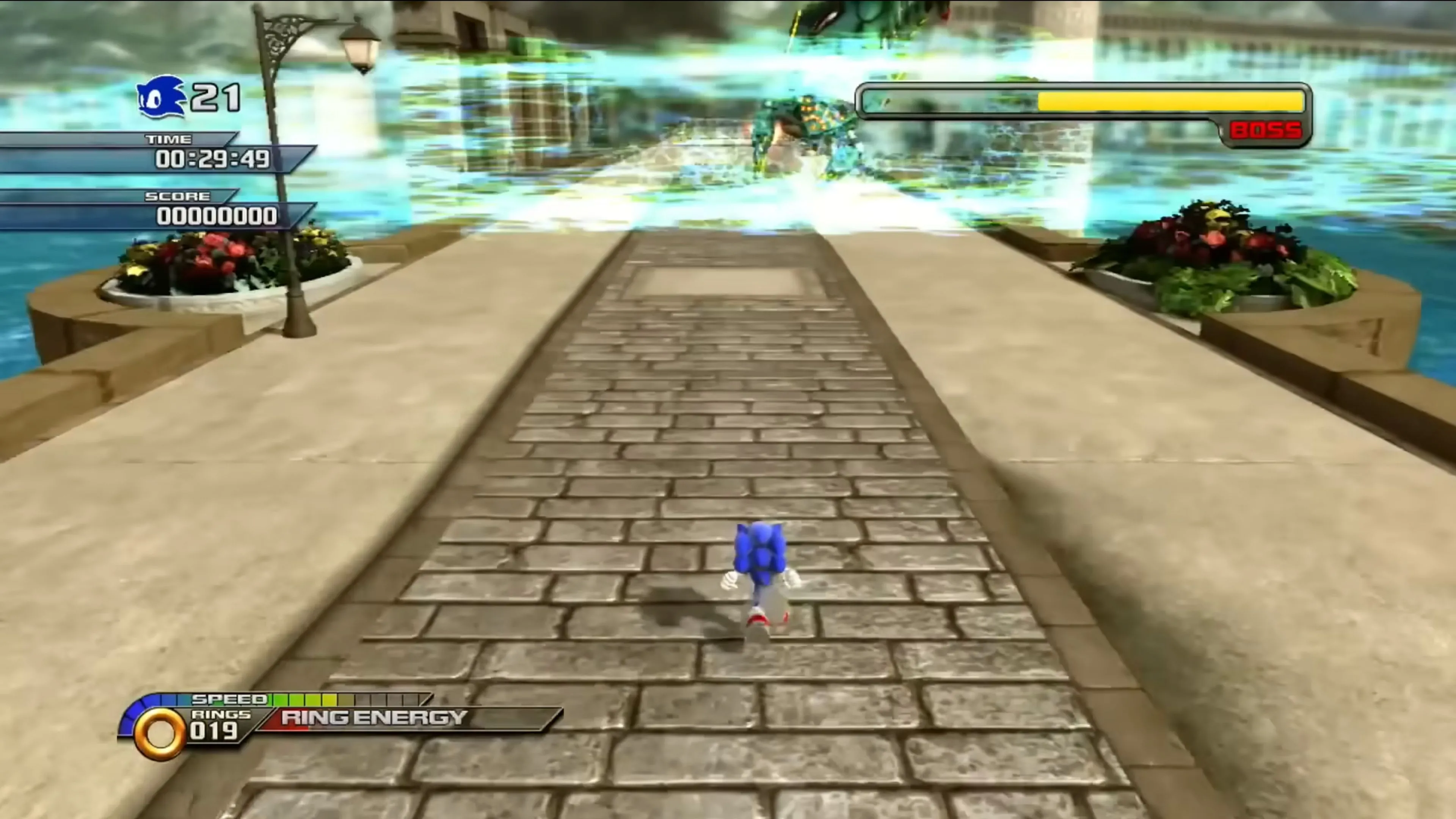 Màn chơi Dragon's Road trong Sonic Unleashed, với kiến trúc cổ kính đậm nét châu Á
