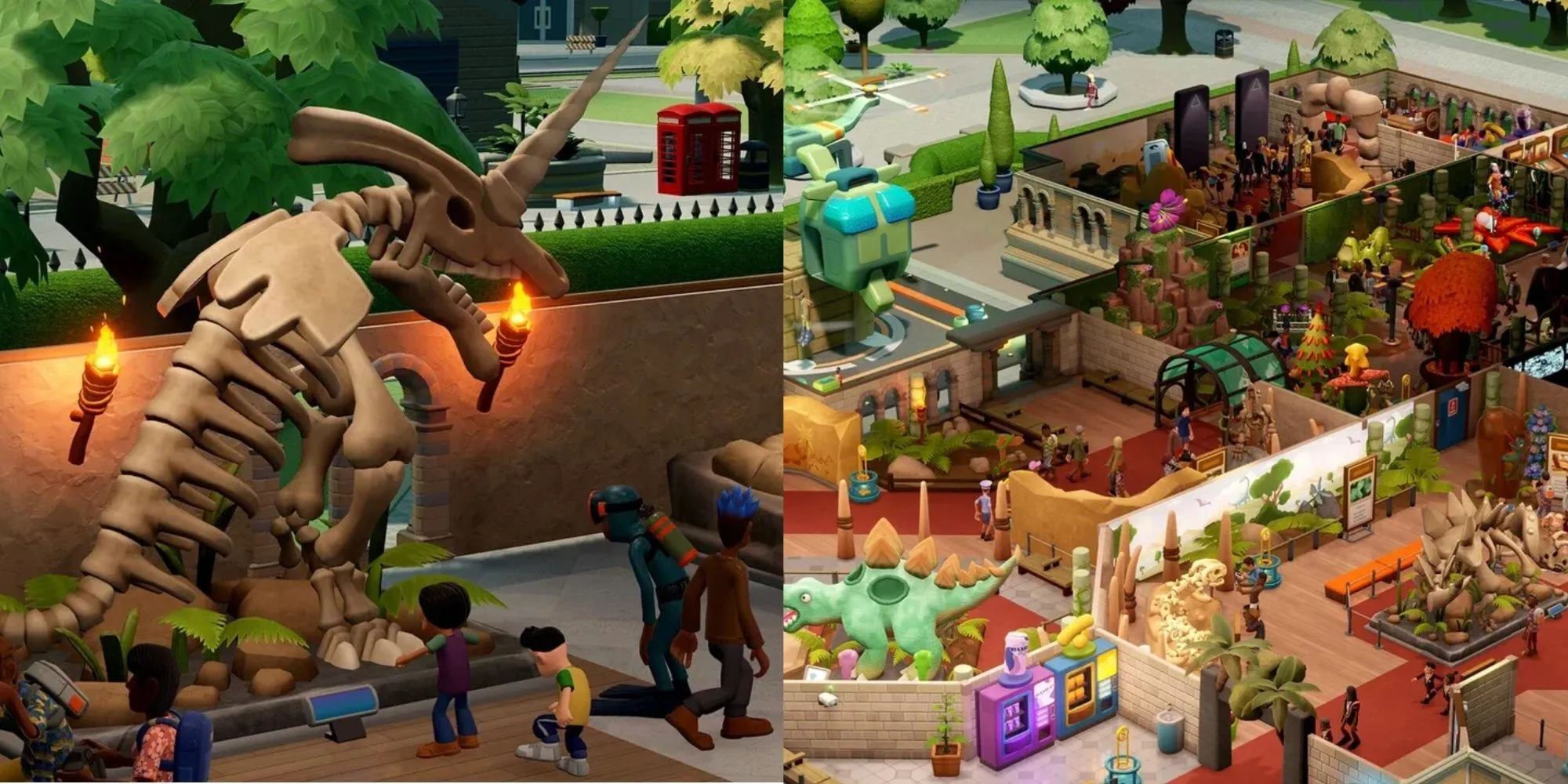 Mô tả bảo tàng trong game Two Point Museum, giới thiệu về việc cập nhật nội dung mới