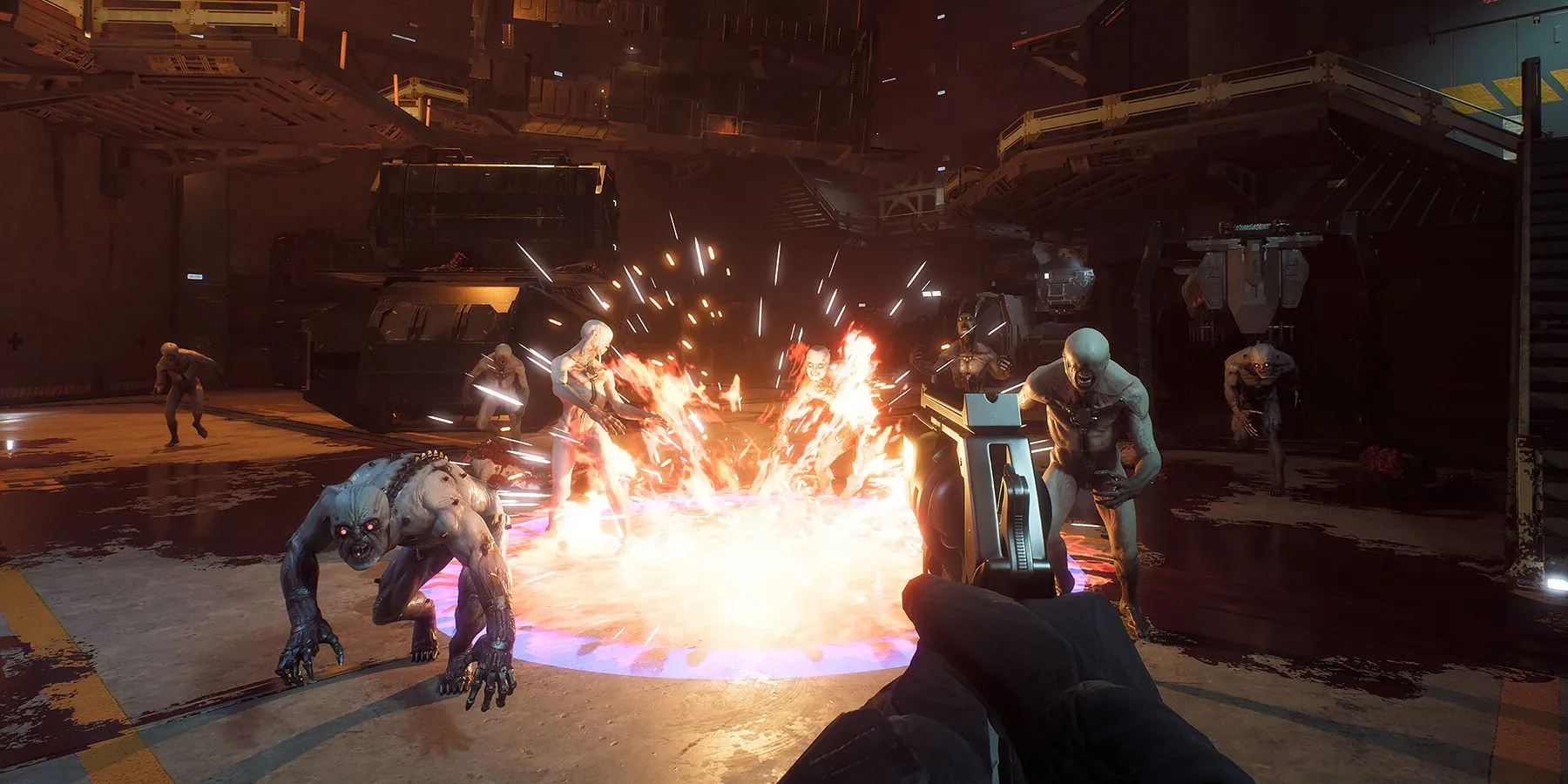 Một vụ nổ mạnh mẽ trong Killing Floor 3, biểu thị sự hỗn loạn và cấp bách của trận chiến sinh tồn, nơi Multi-tool có thể tạo ra khác biệt.