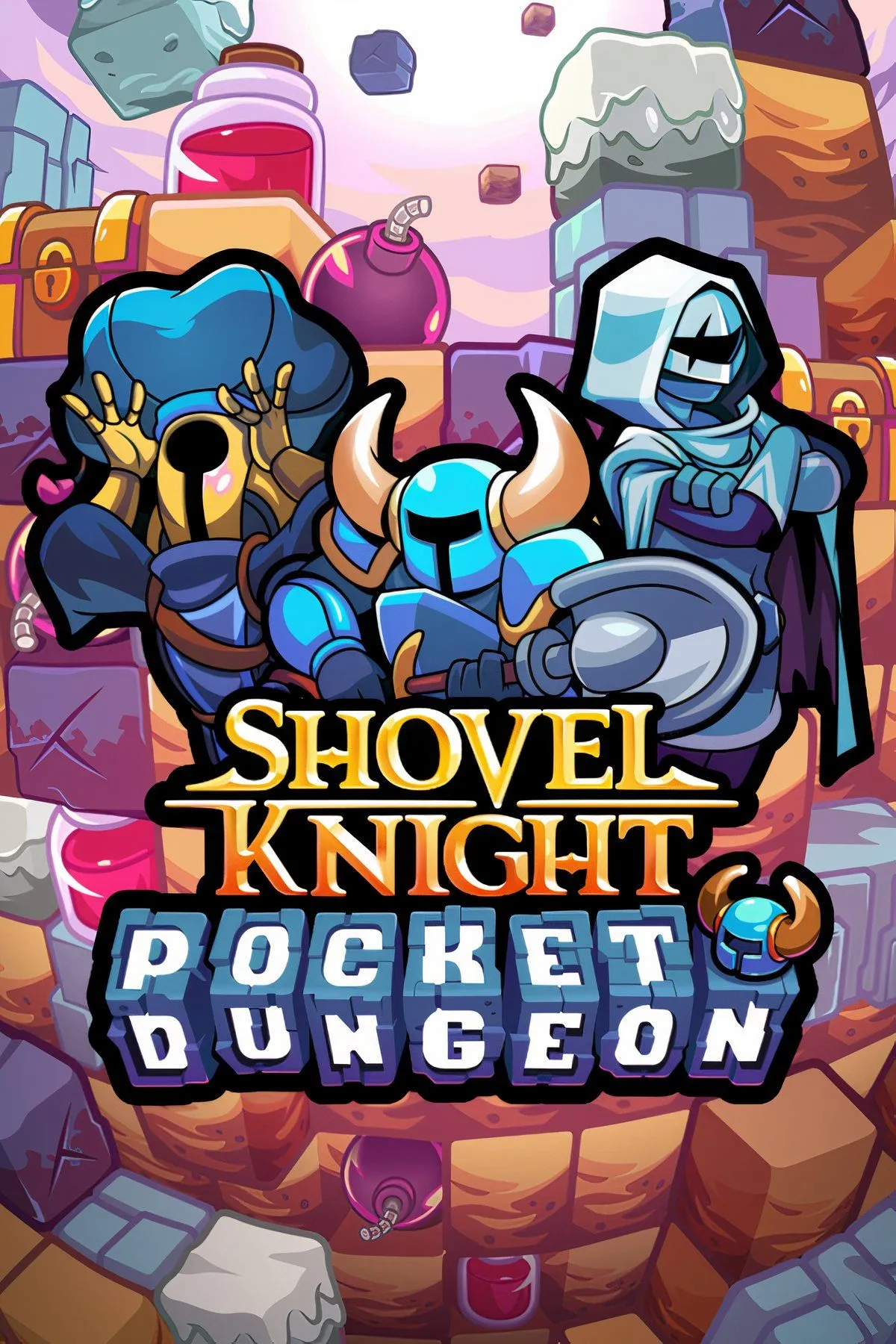 Shovel Knight Pocket Dungeon gameplay cơ chế giải đố turn-based