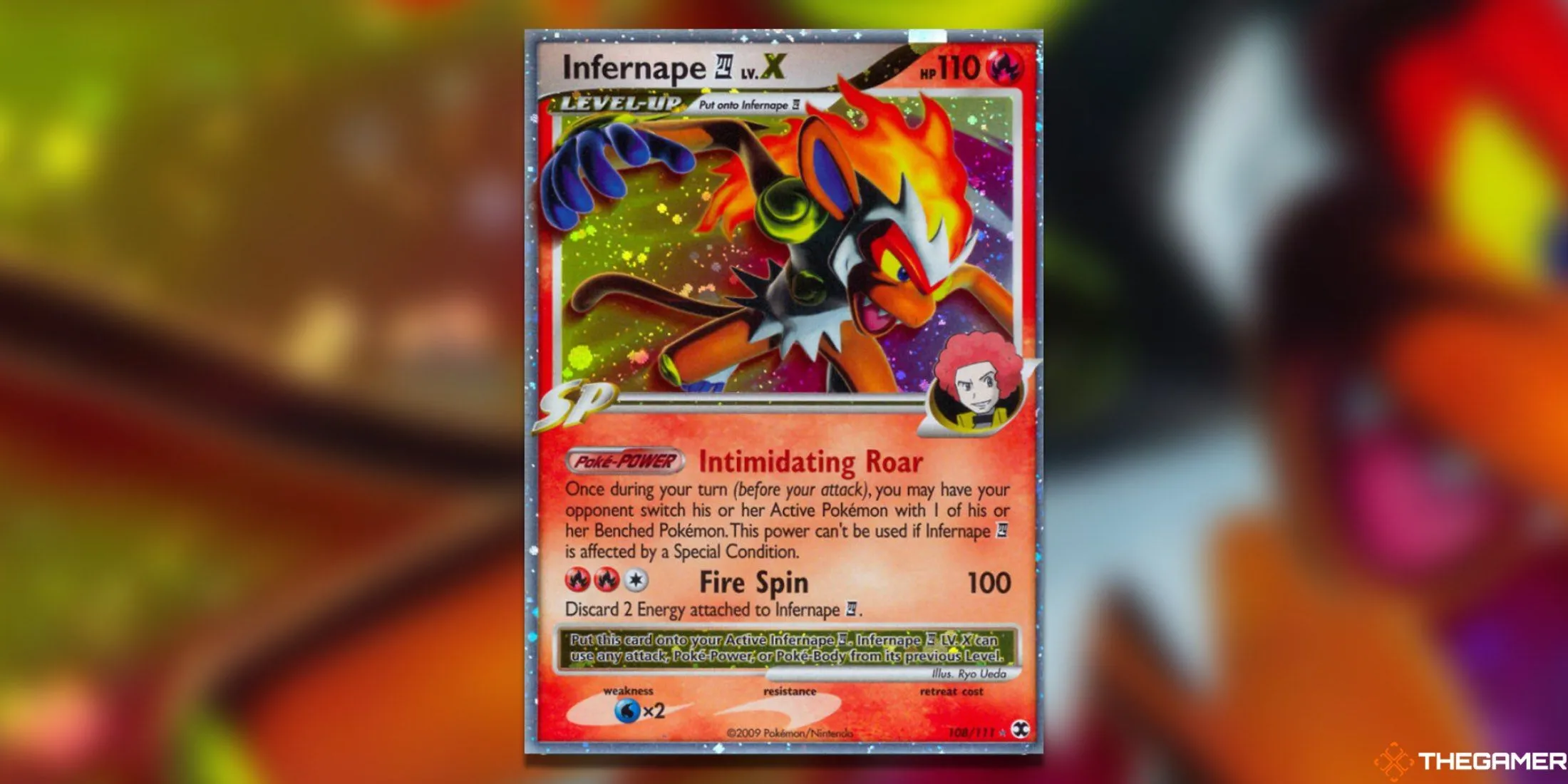 Thẻ bài Pokemon TCG Infernape E4 LV. X Ultra Rare từ set Rising Rivals, một trong những thẻ LV. X giá trị nhất