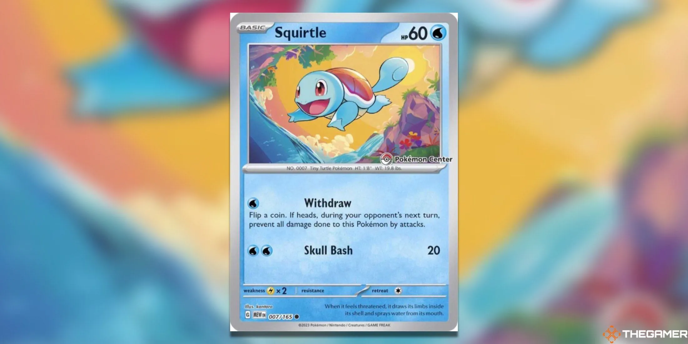 Thẻ promo độc quyền Squirtle từ Pokemon Center, một bất ngờ lớn về giá trị.
