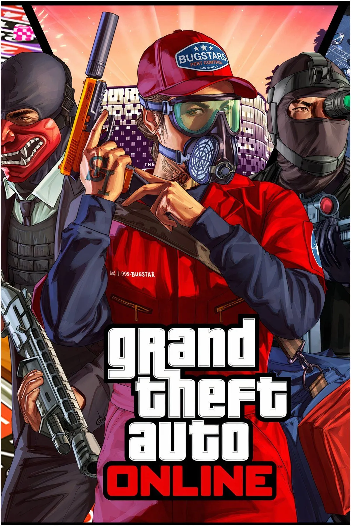 Tổng hợp các hình ảnh đặc trưng từ Grand Theft Auto Online, thể hiện sự đa dạng về hoạt động và phương tiện mà game thủ có thể trải nghiệm trong thế giới game rộng lớn.