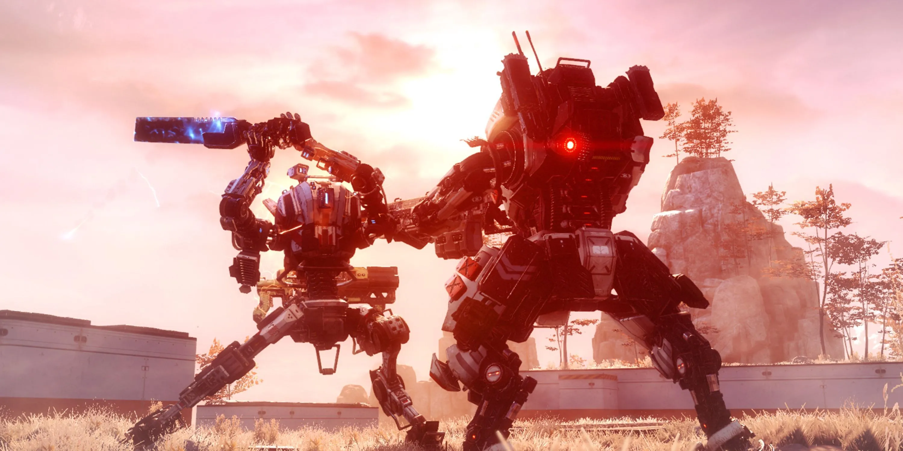 Trận chiến giữa các mech trong Titanfall 2, gợi nhắc vấn đề hacker trong các game multiplayer PC