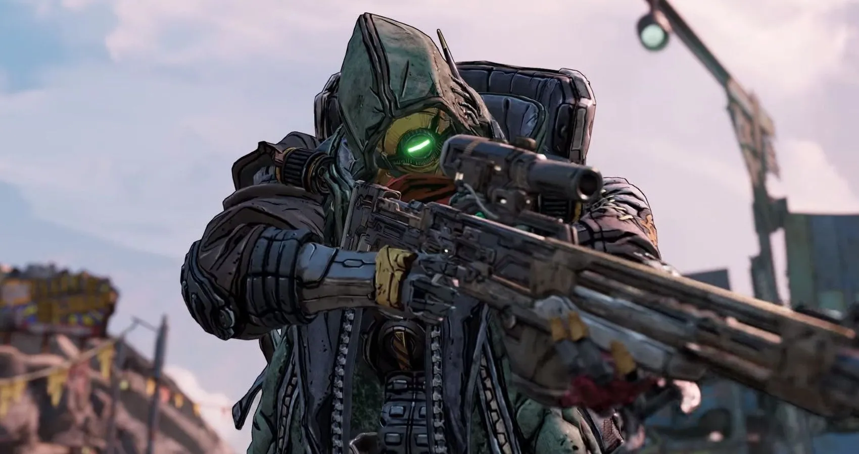 FL4K, Vault Hunter của Borderlands 3, thể hiện khả năng bắn tỉa với khẩu súng ngắm