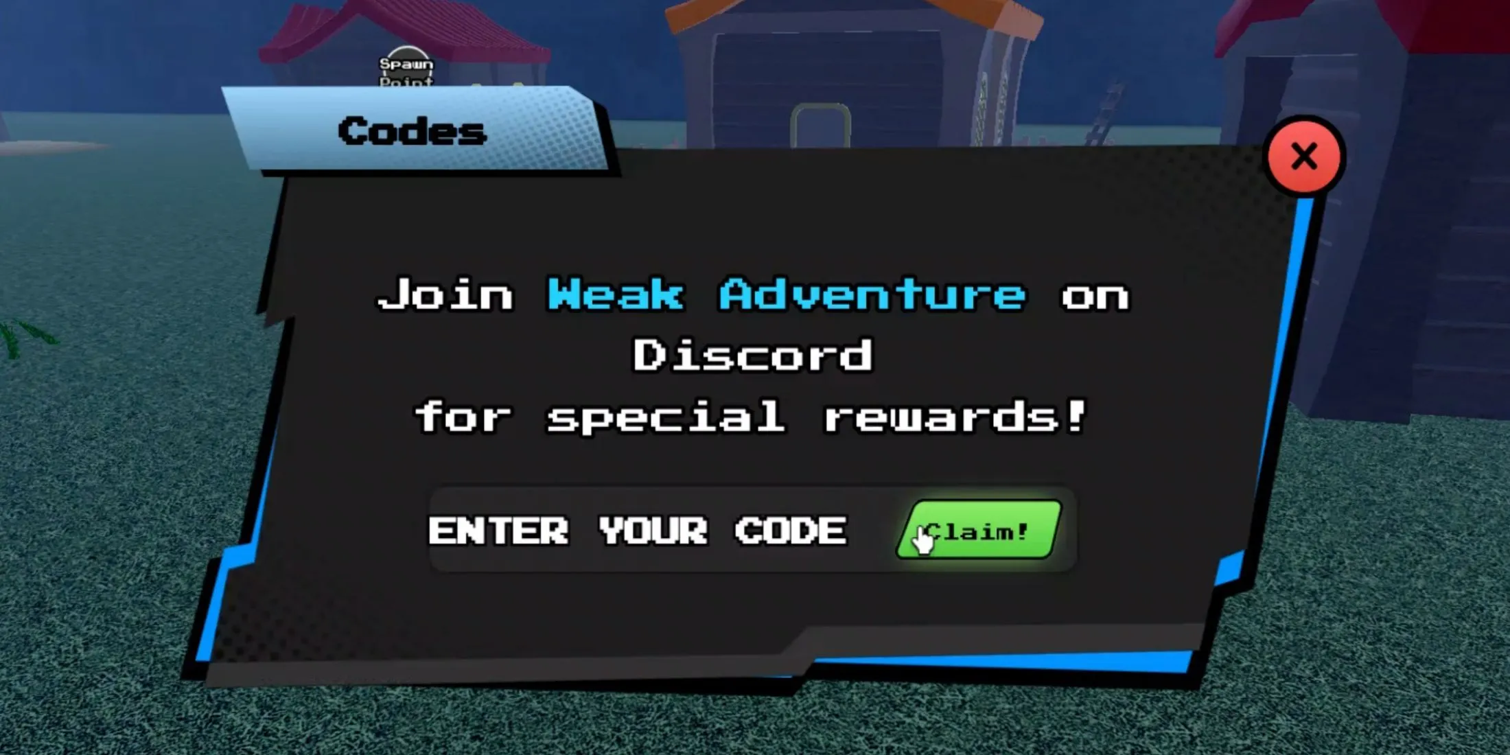 Giao diện nhập mã code trong Aether Adventure, minh họa các bước đổi thưởng dễ dàng