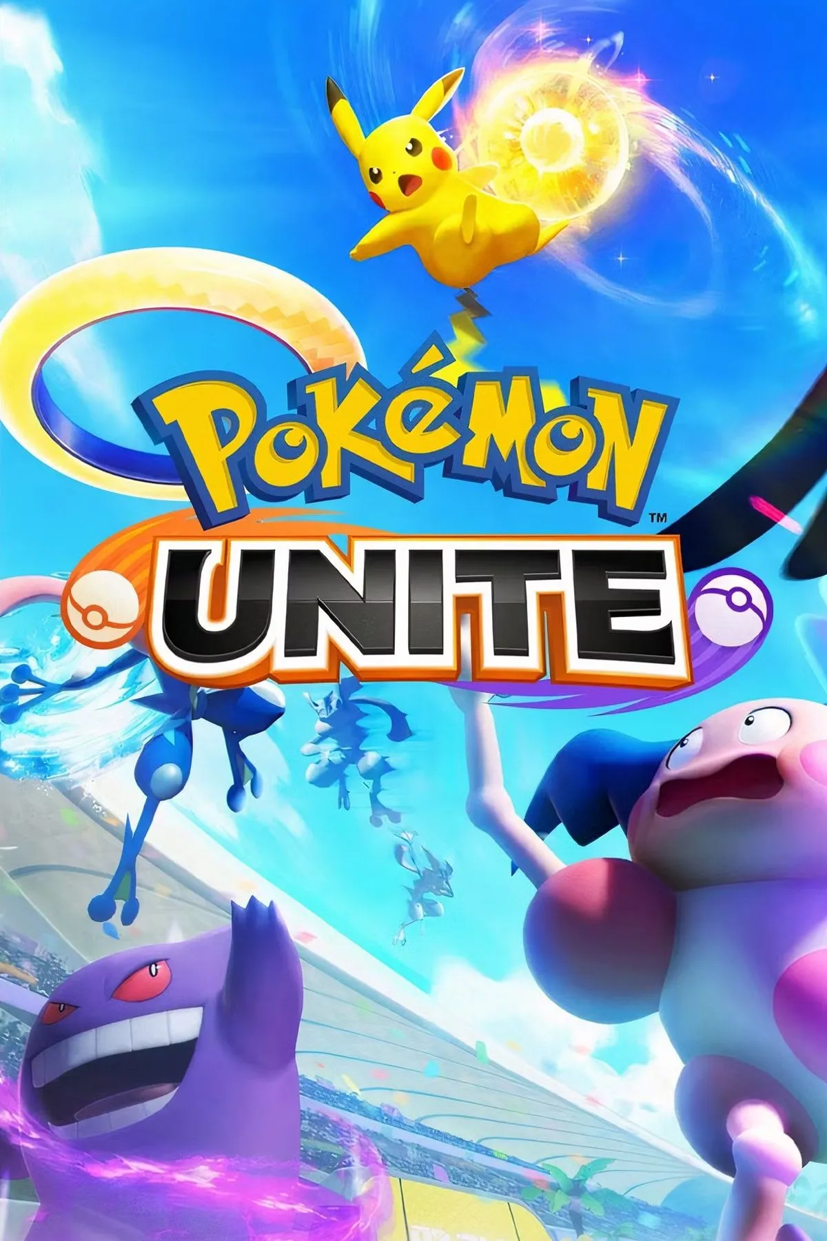 Hình ảnh bìa chính thức của Pokemon Unite, biểu tượng cho cộng đồng game thủ đang chờ đợi những thay đổi lớn về meta.