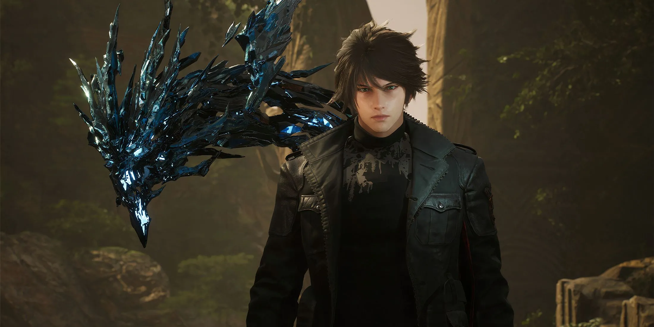 Kaser và sinh vật thần bí Arena trong Lost Soul Aside, minh họa đồ họa ấn tượng của game.
