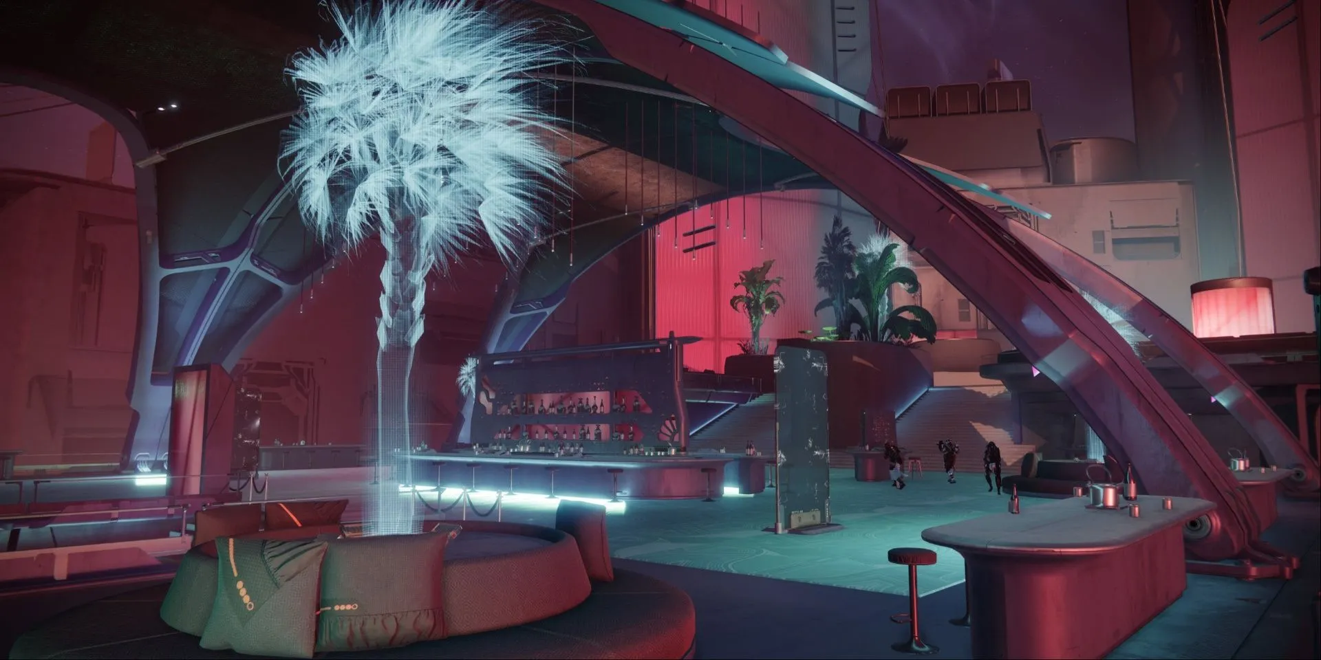 Khu vực tuần tra Neomuna trong Destiny 2, một thành phố neon công nghệ cao đầy bí ẩn