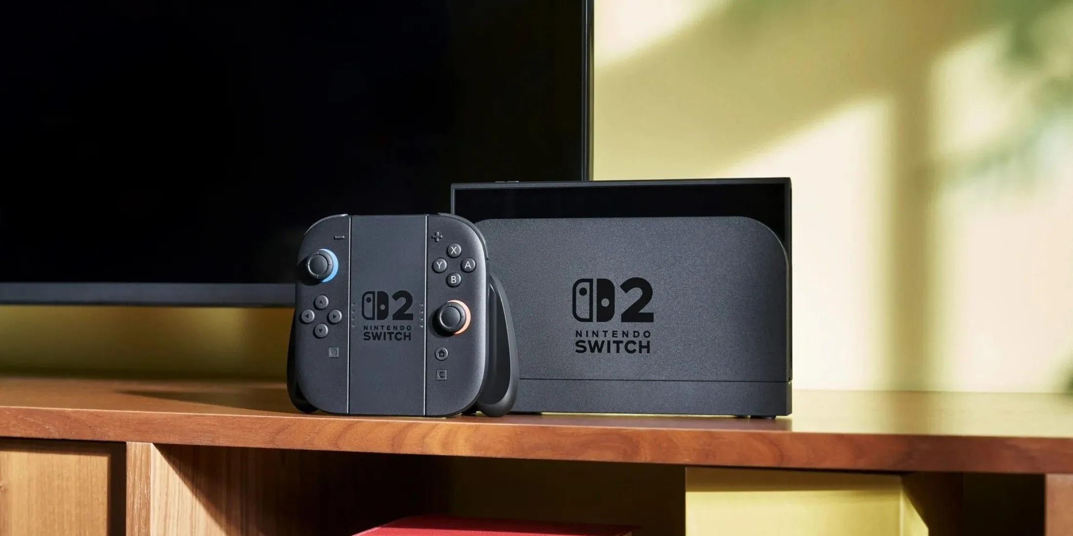 Nintendo Switch 2 trong chế độ docked, kết nối với TV, thể hiện khả năng linh hoạt của console cầm tay và tiềm năng cạnh tranh với PS6 cầm tay.