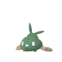 Pokemon Trubbish màu xanh lá cây trên Pokemon GO, phiên bản thường