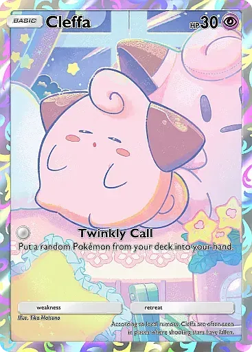 Thẻ bài Baby Pokemon Cleffa phiên bản promo trong Pokemon TCG Pocket.
